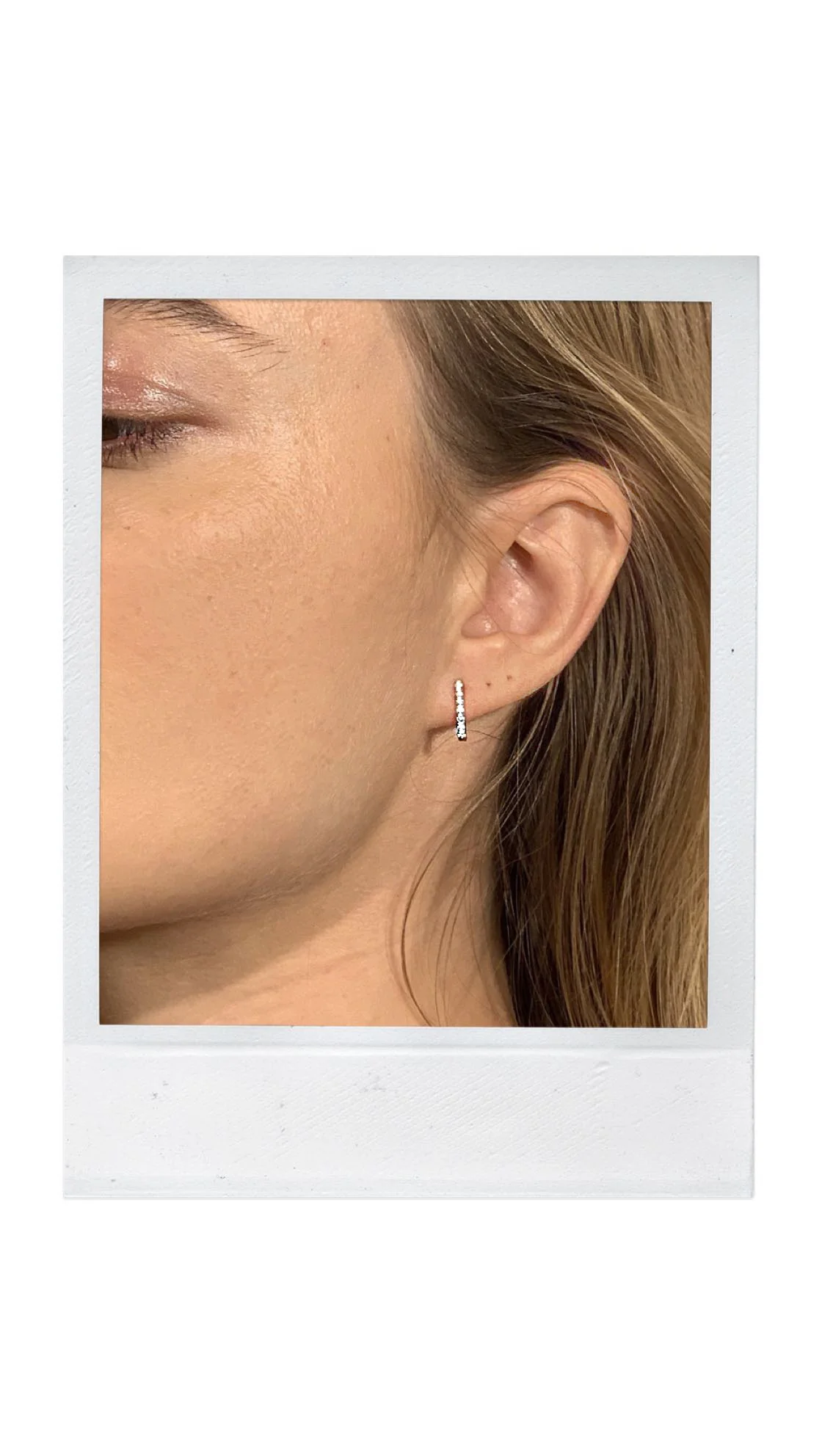 14kt Diamond Bar Studs - Image 2