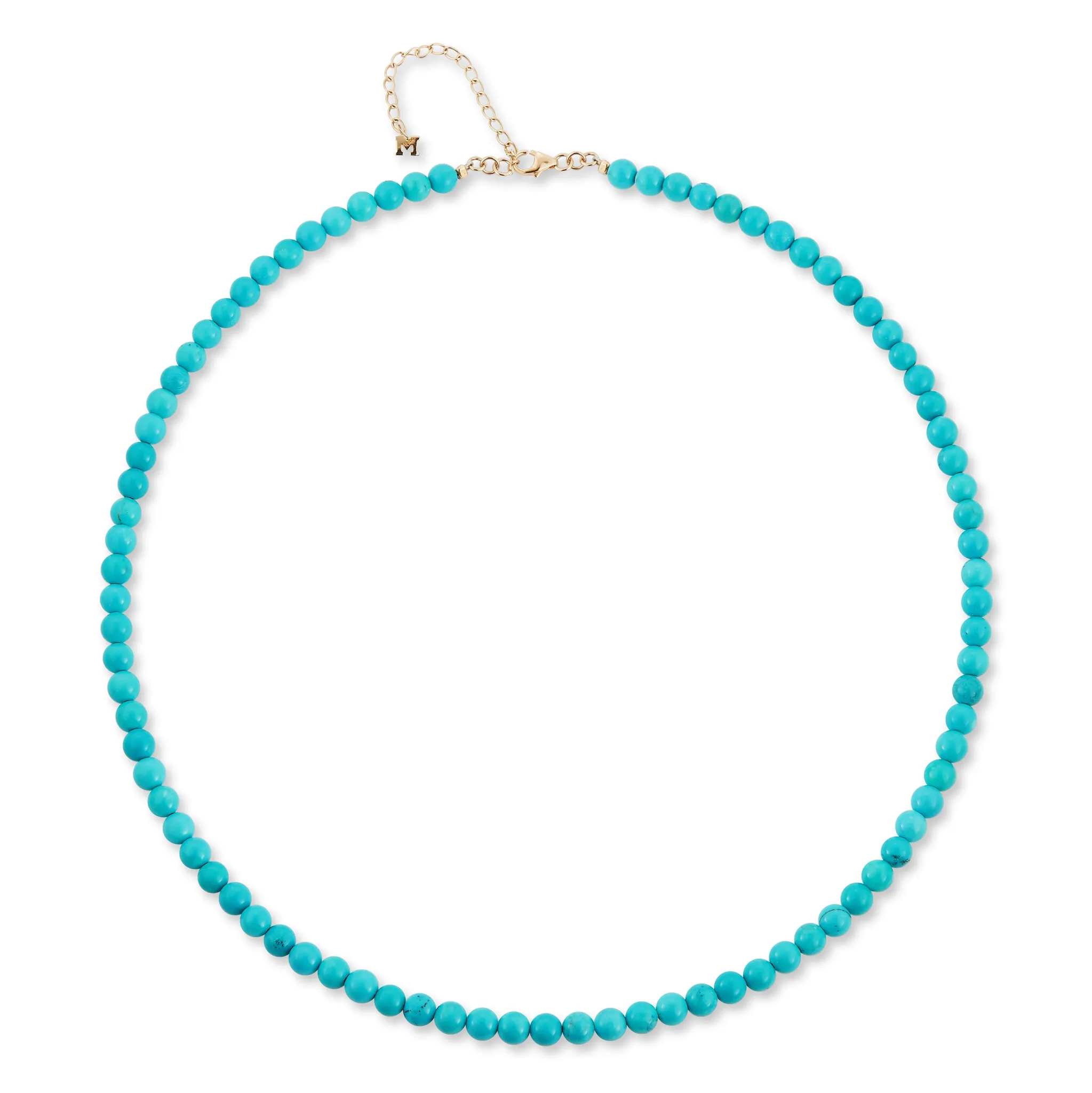 14kt 4mm Turquoise Bead Bracelet