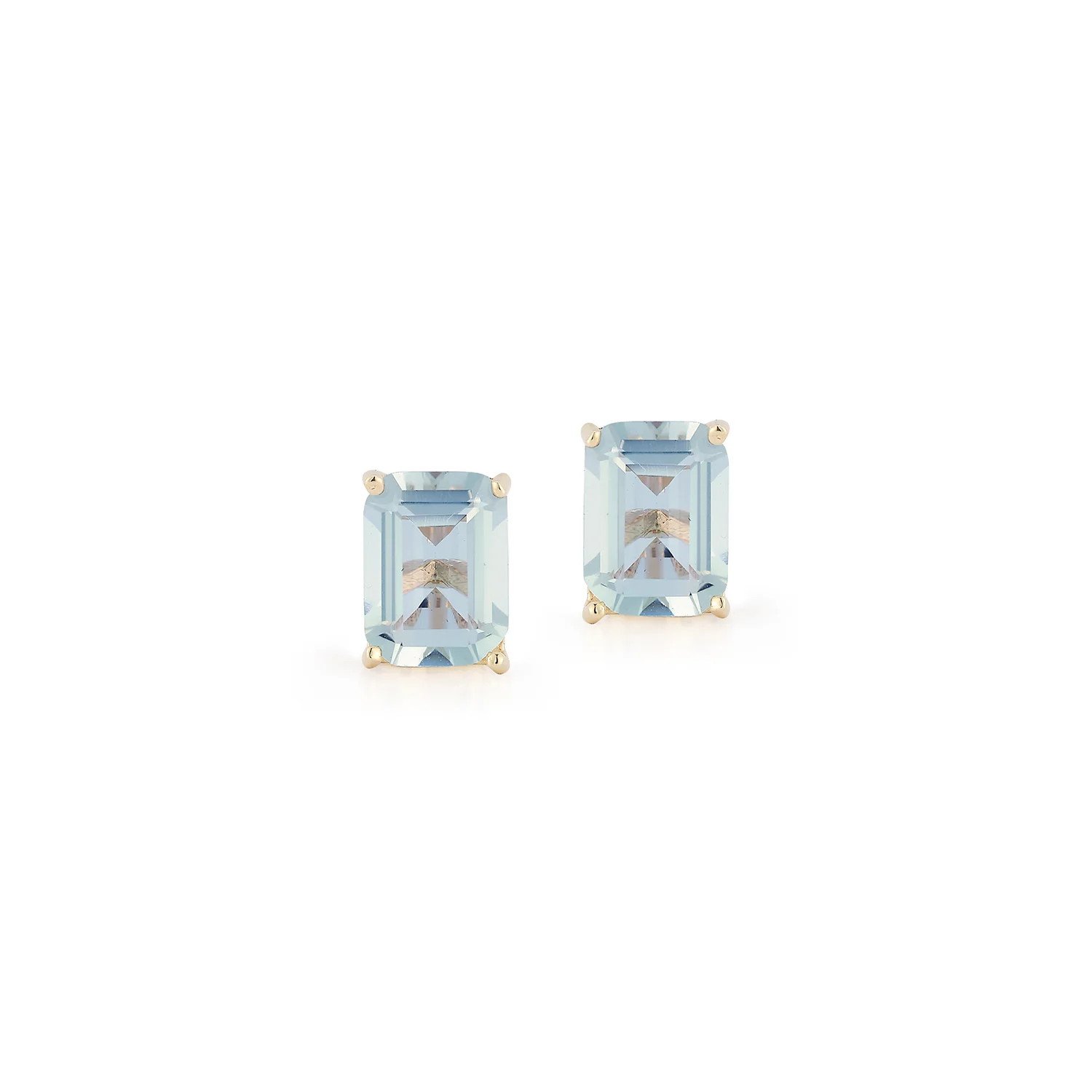 14kt Blue Topaz Studs - Image 3