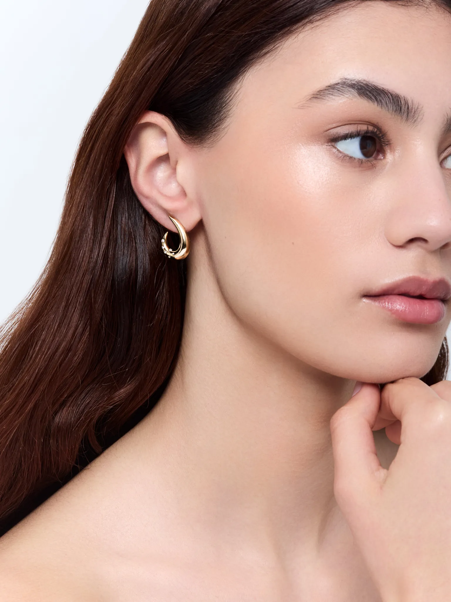14kt Curl Earrings - Image 3