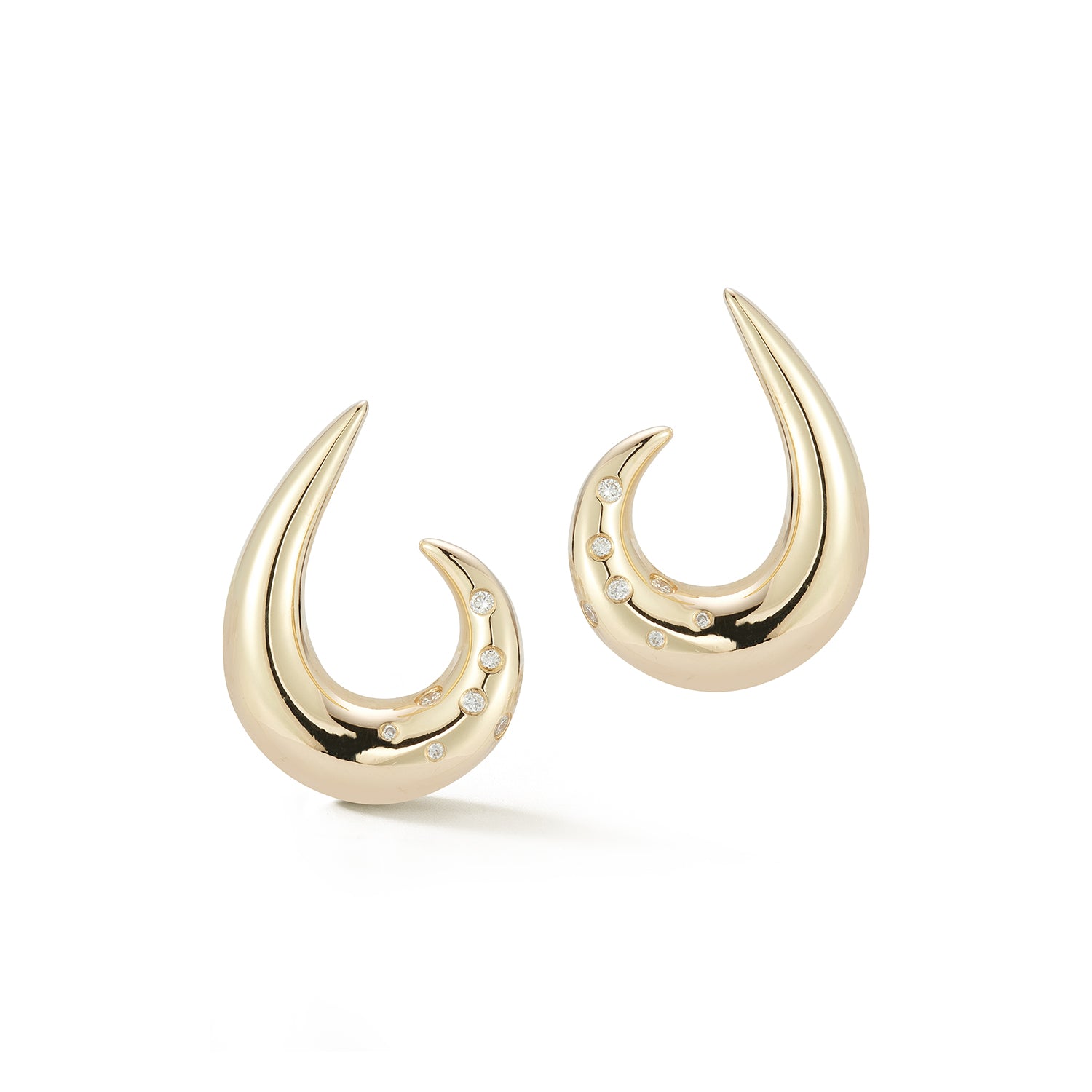 14kt Curl Earrings - Image 4
