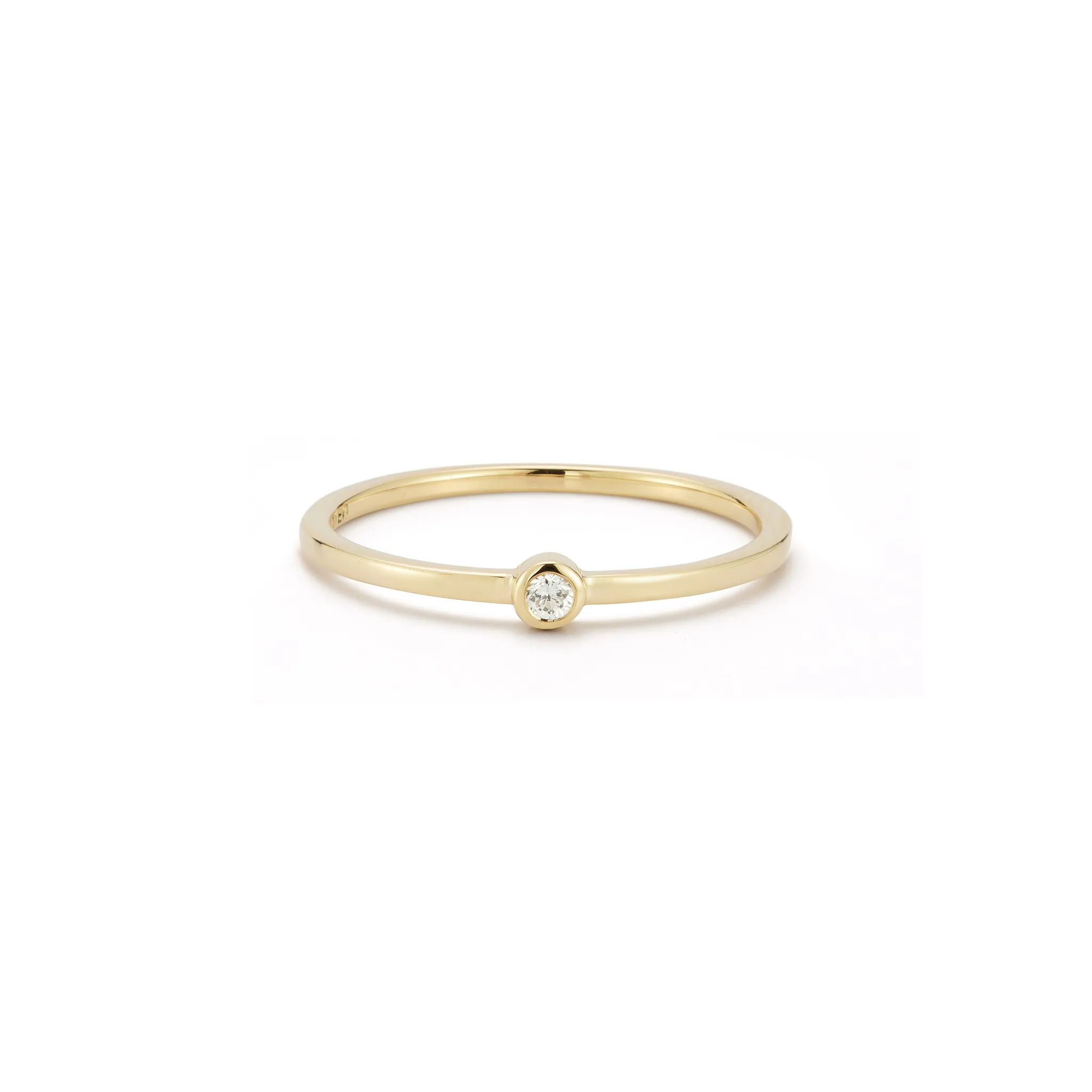 14kt Diamond Dot Ring - Image 2