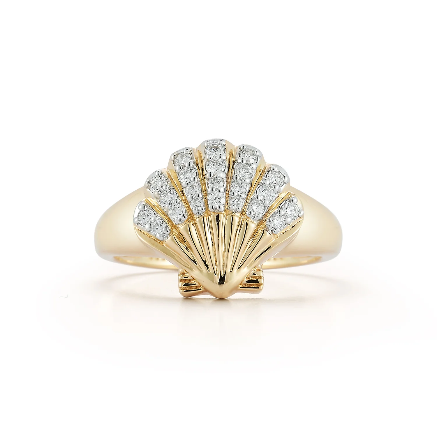14kt Diamond Venus Signet Ring - Image 5