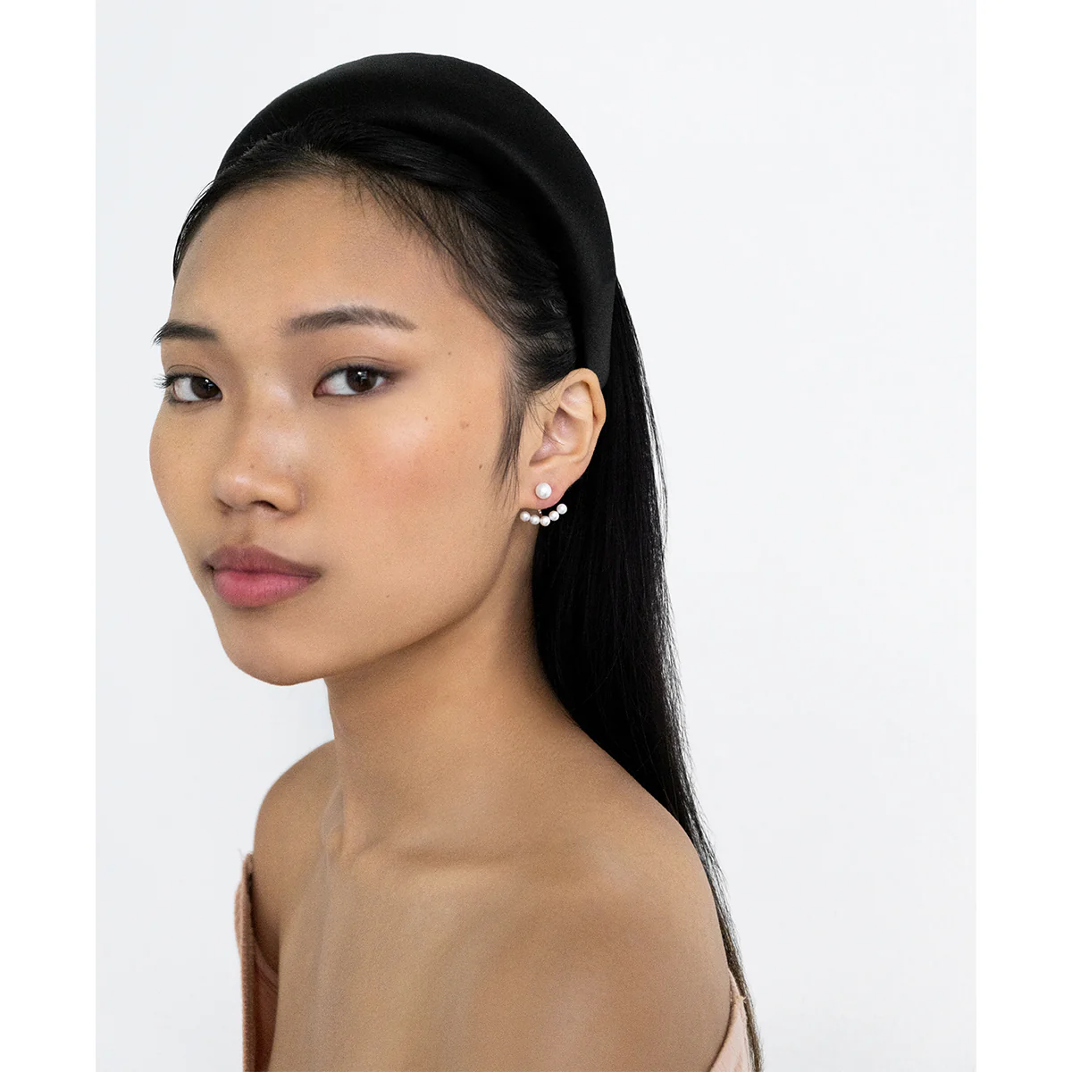 14kt Floating Pearl Jacket Earring - Image 2