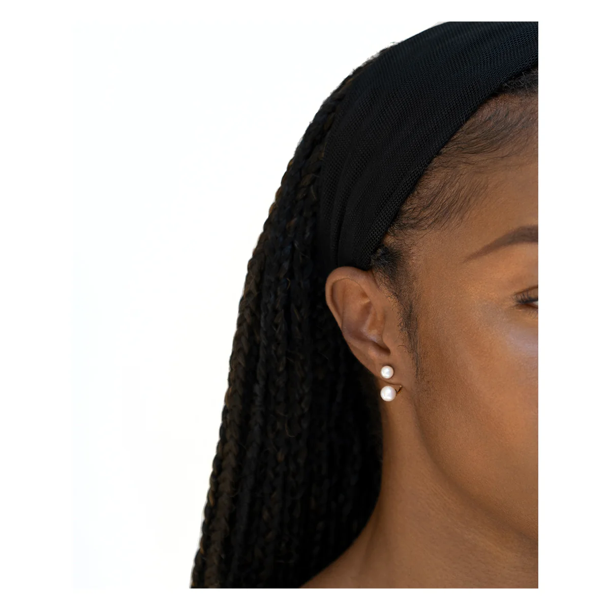 14kt Gold Pearl Ear Jacket Earrings - Image 2
