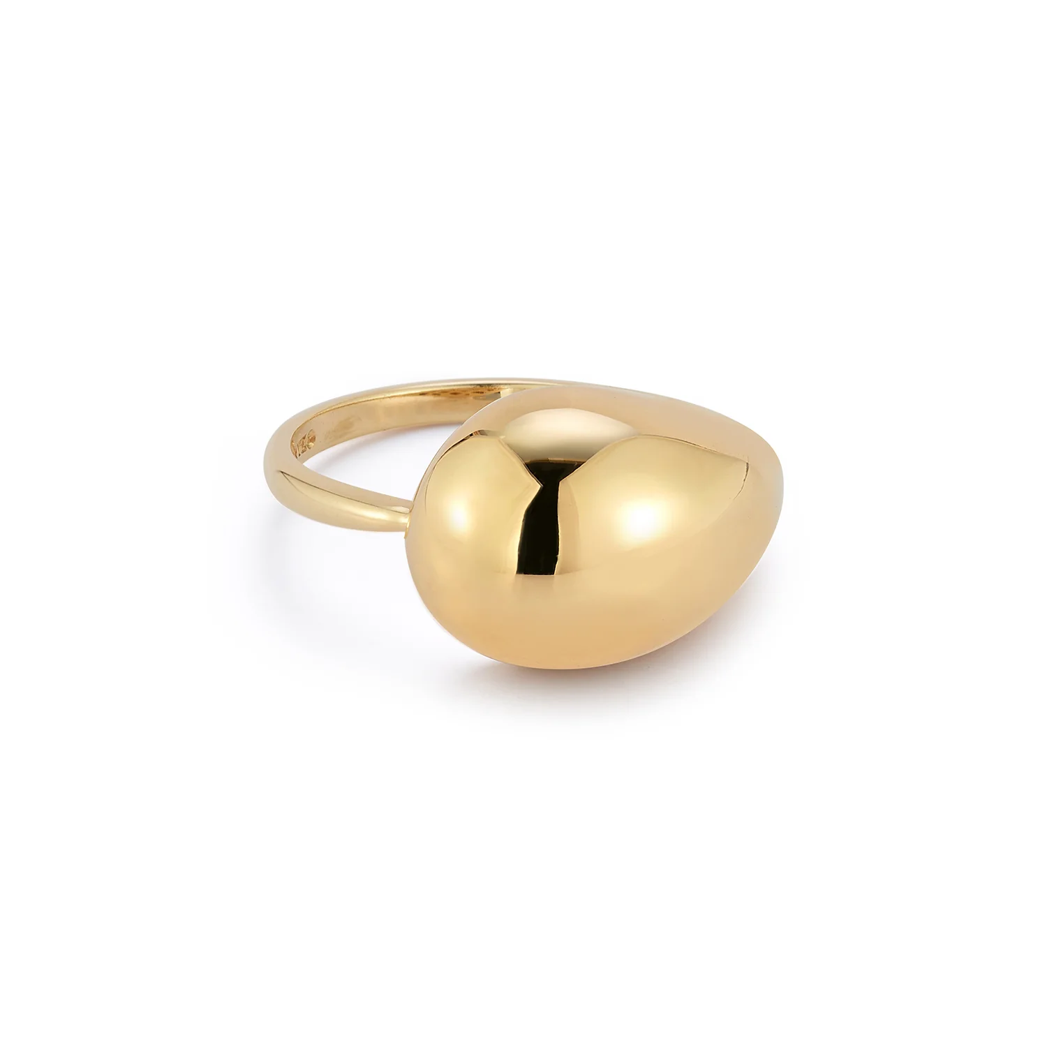 14kt Gold Water Droplet Ring - Image 3