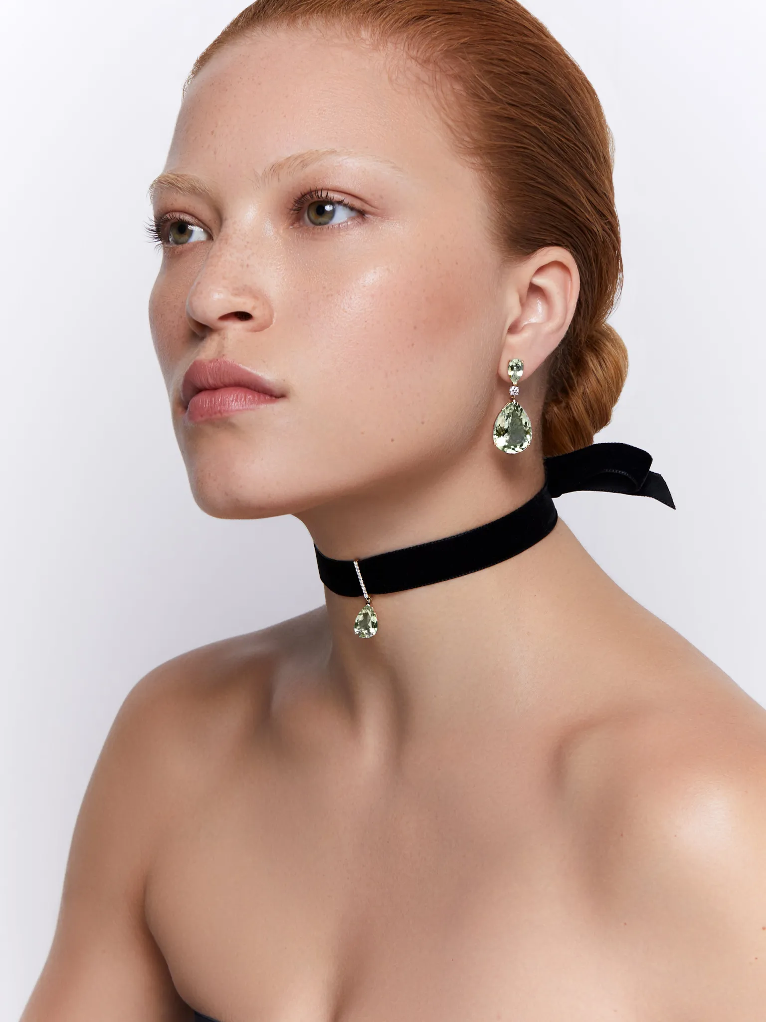 14kt Green Amethyst Sophia Earrings - Image 4