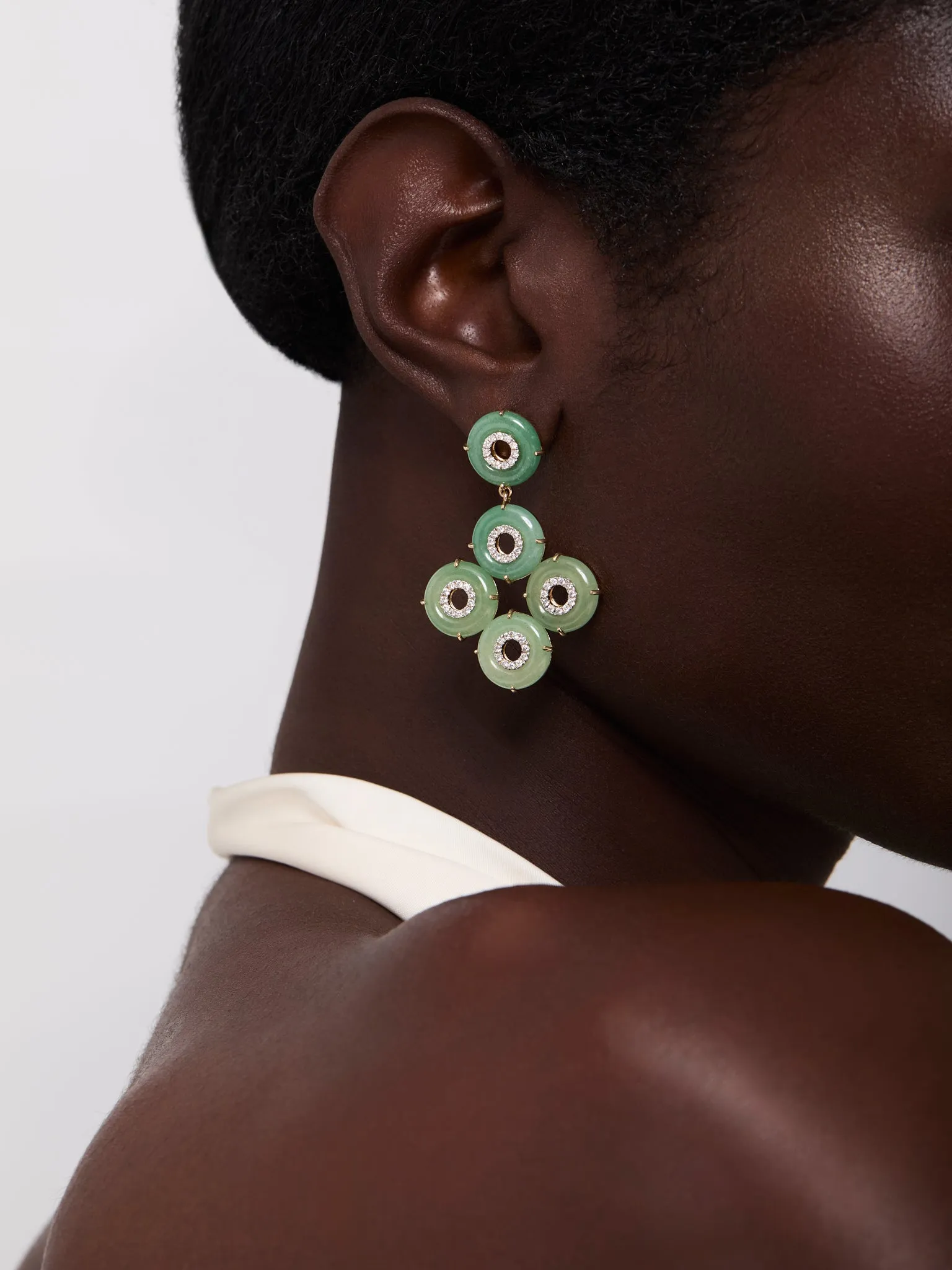 14kt Jade Donut Galore Earrings - Image 4