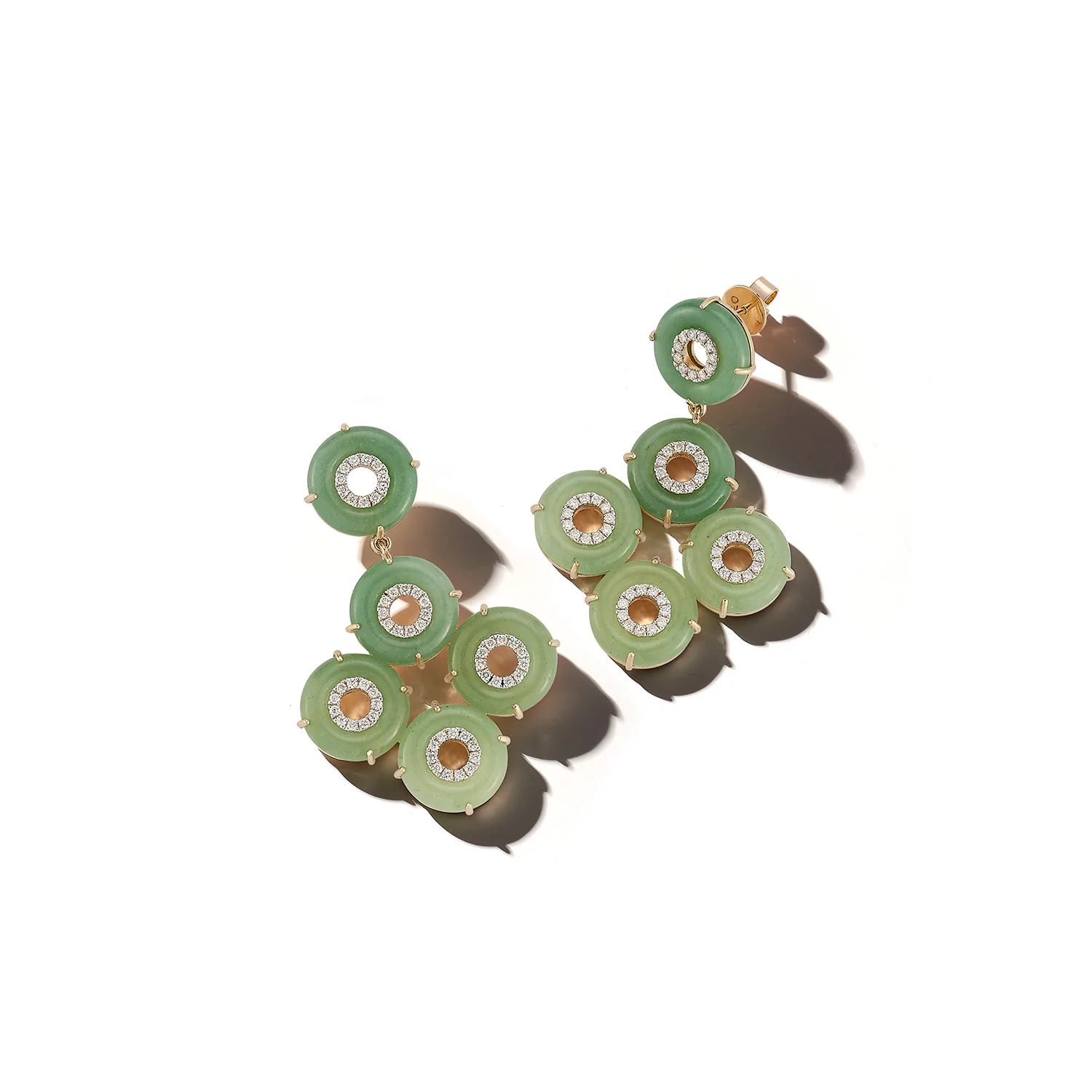 14kt Jade Donut Galore Earrings - Image 7