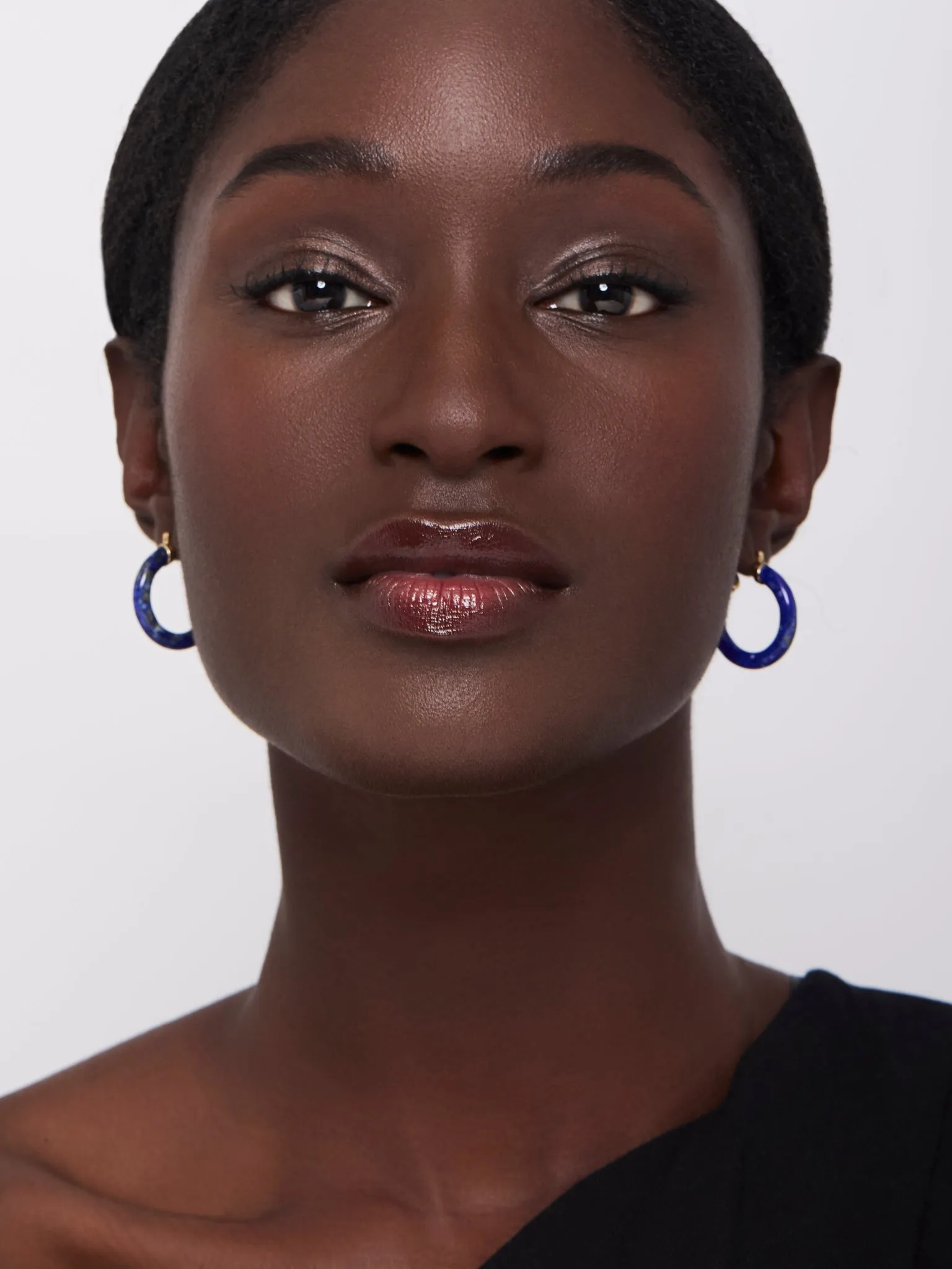 14kt Lapis Hoops - Image 6
