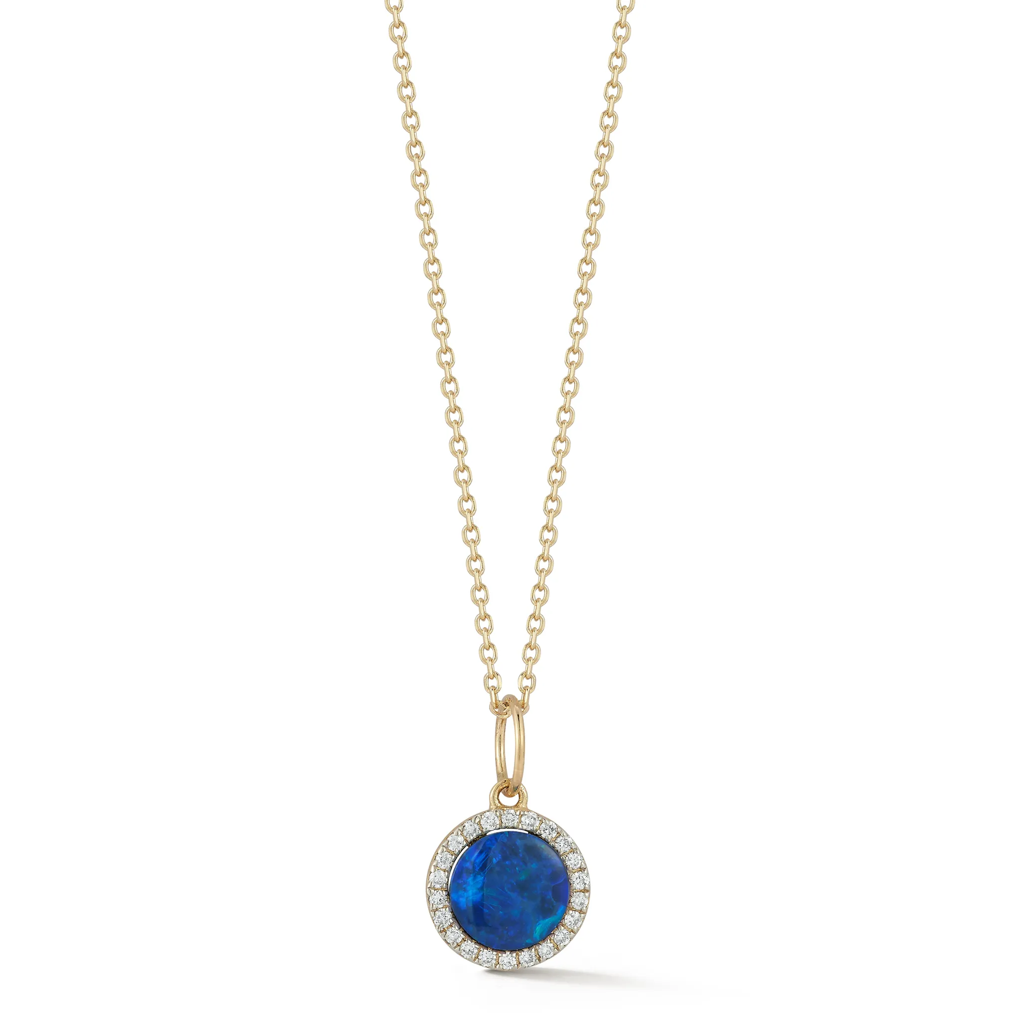 14kt Opal and Diamond Necklace - Image 2