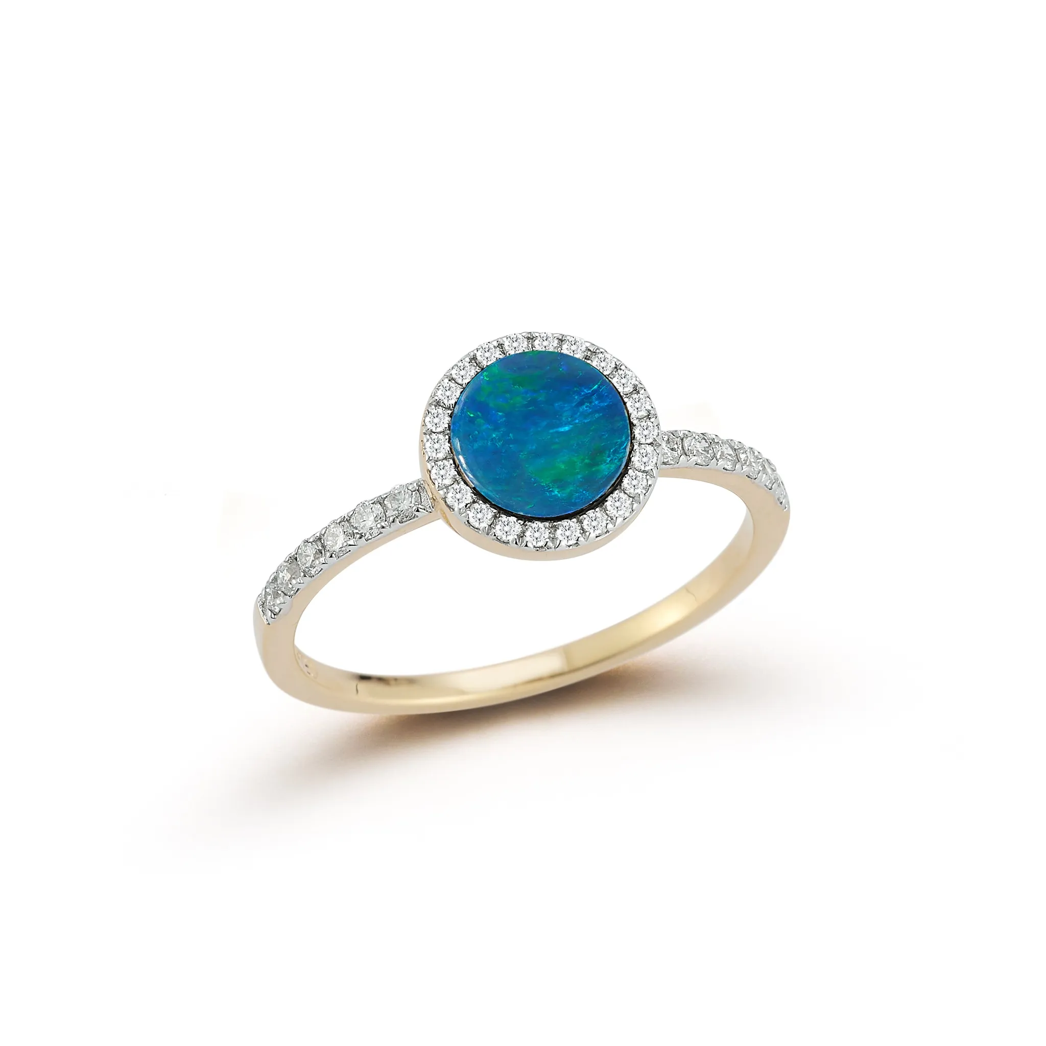 14kt Opal and Diamond Ring - Image 2