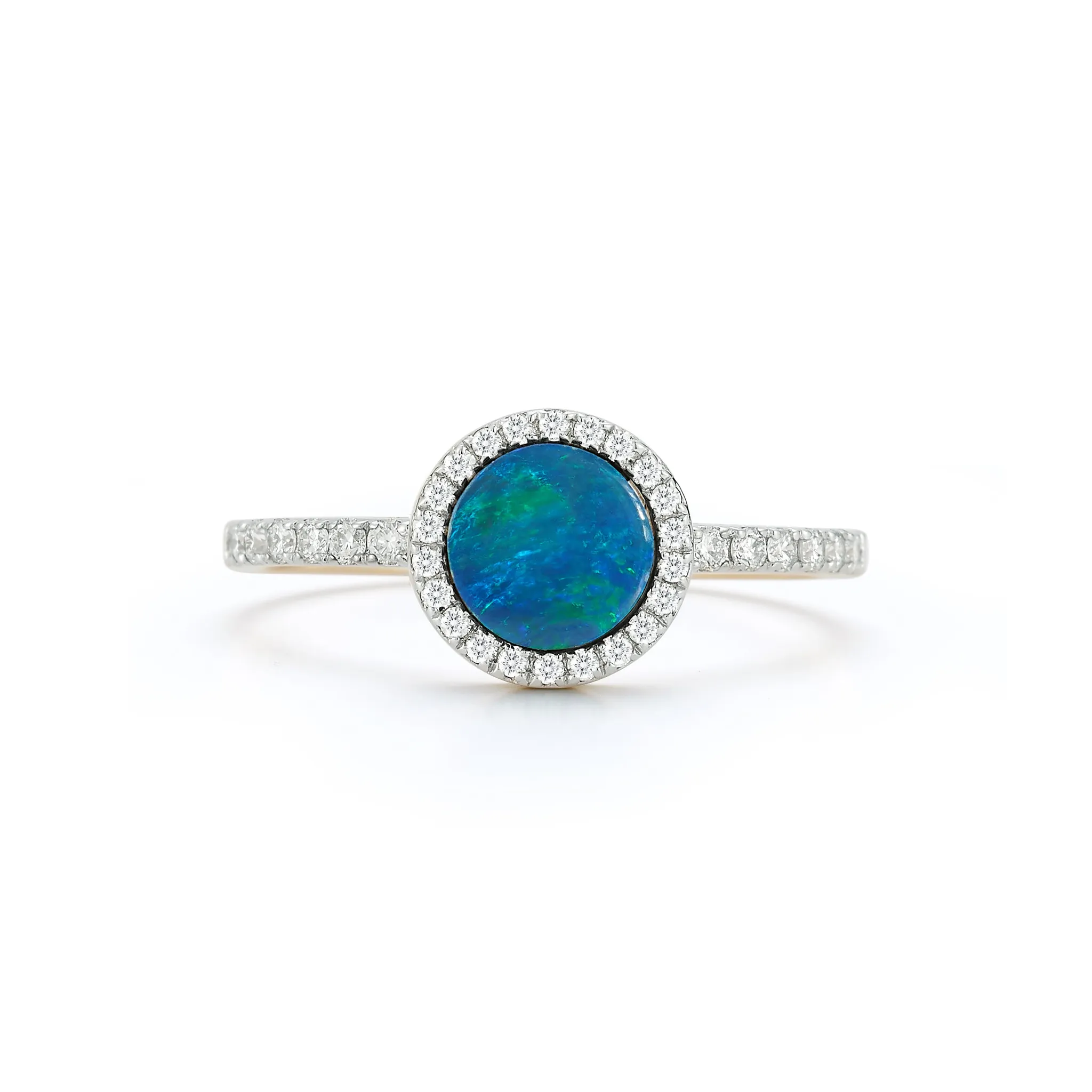 14kt Opal and Diamond Ring - Image 3