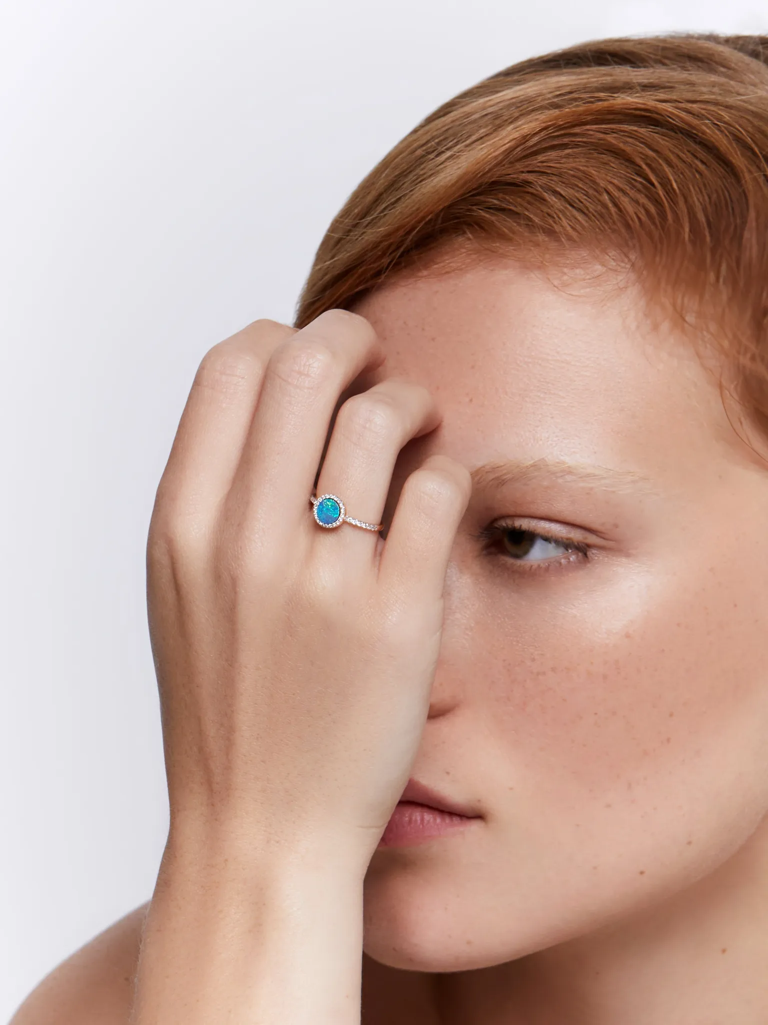 14kt Opal and Diamond Ring - Image 4