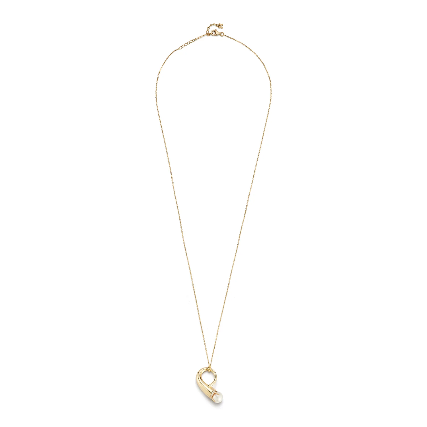 14kt Pearl Cornucopia Necklace - Image 5