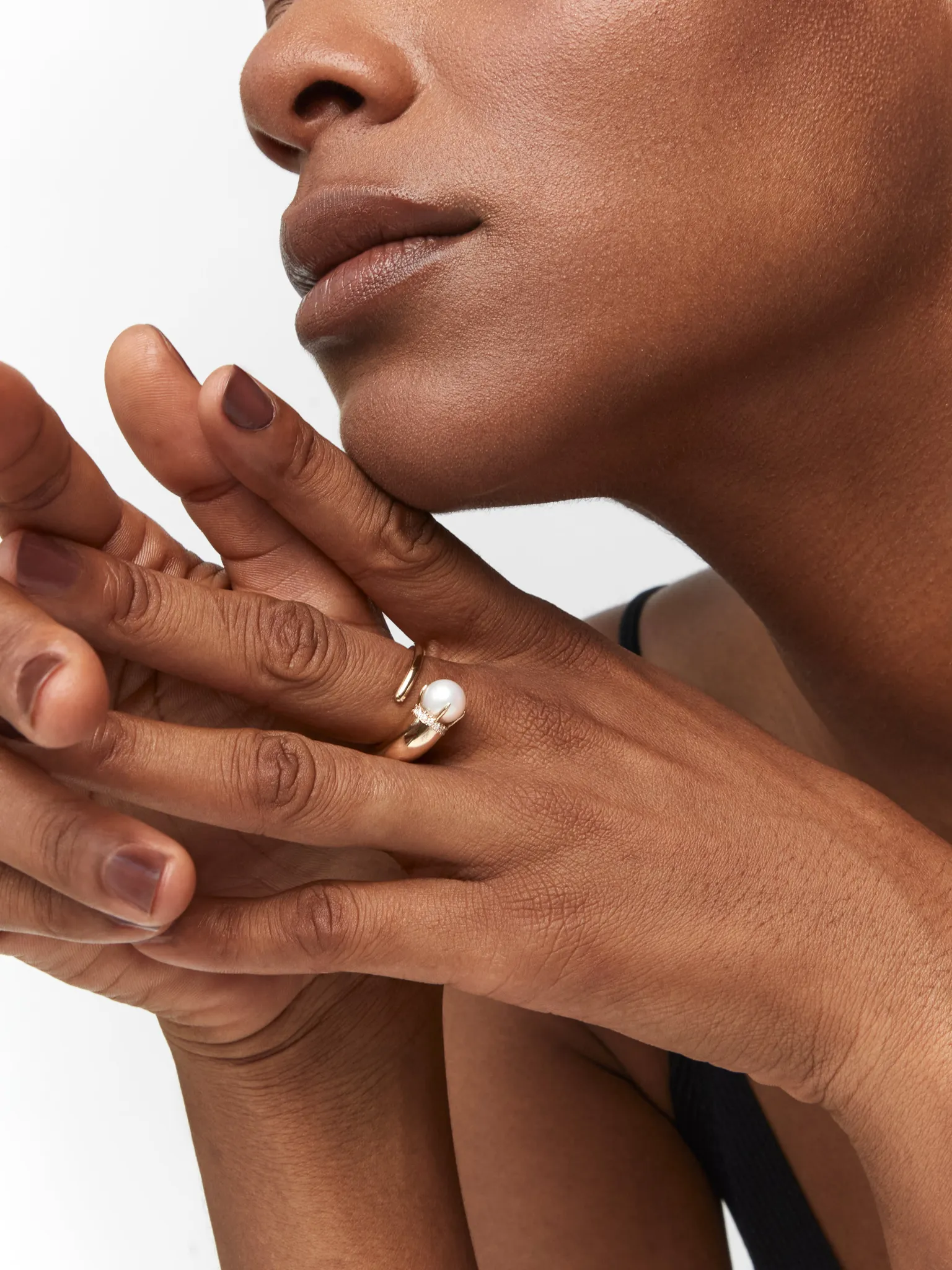 14kt Pearl Cornucopia Ring - Image 3