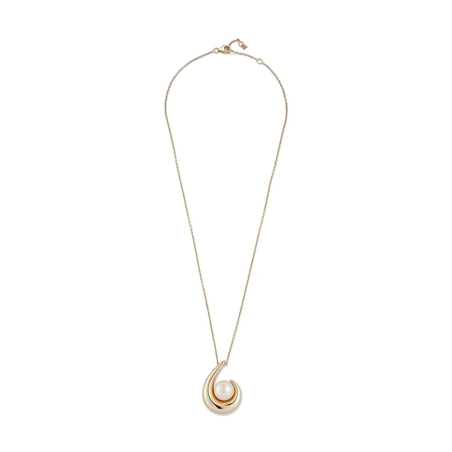 14kt Pearl Curl Necklace - Image 5