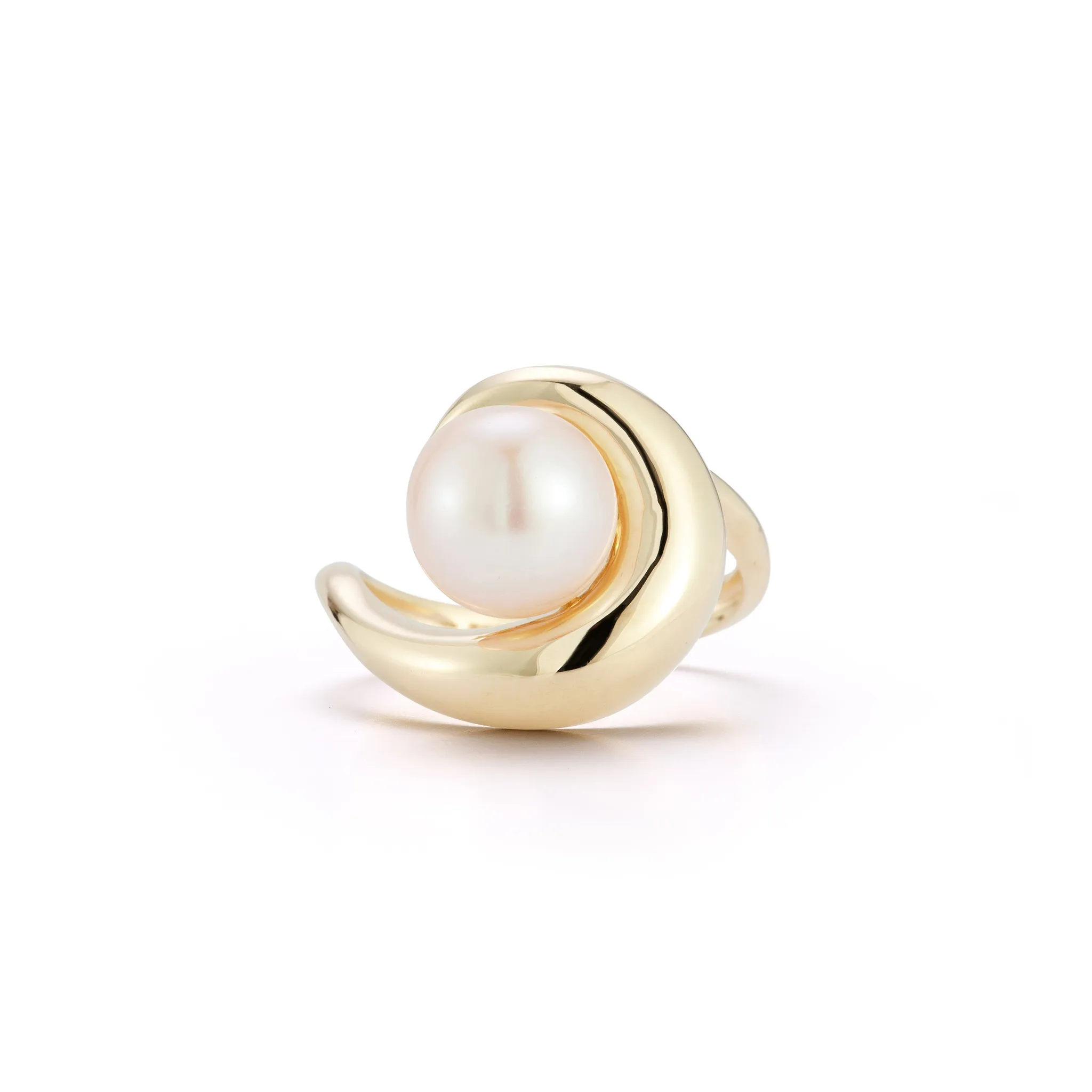 14kt Pearl Curl Ring - Image 2
