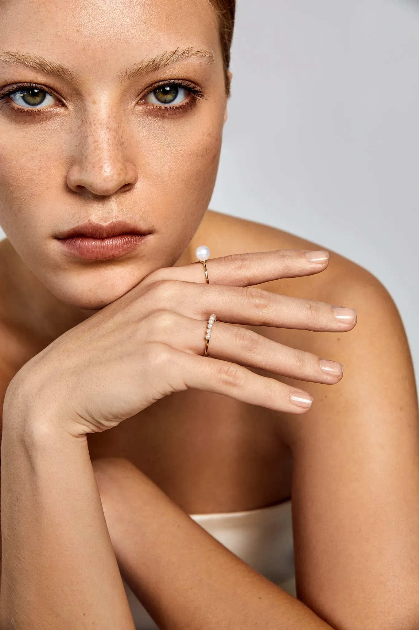 14kt Pearl Dot Ring - Image 2
