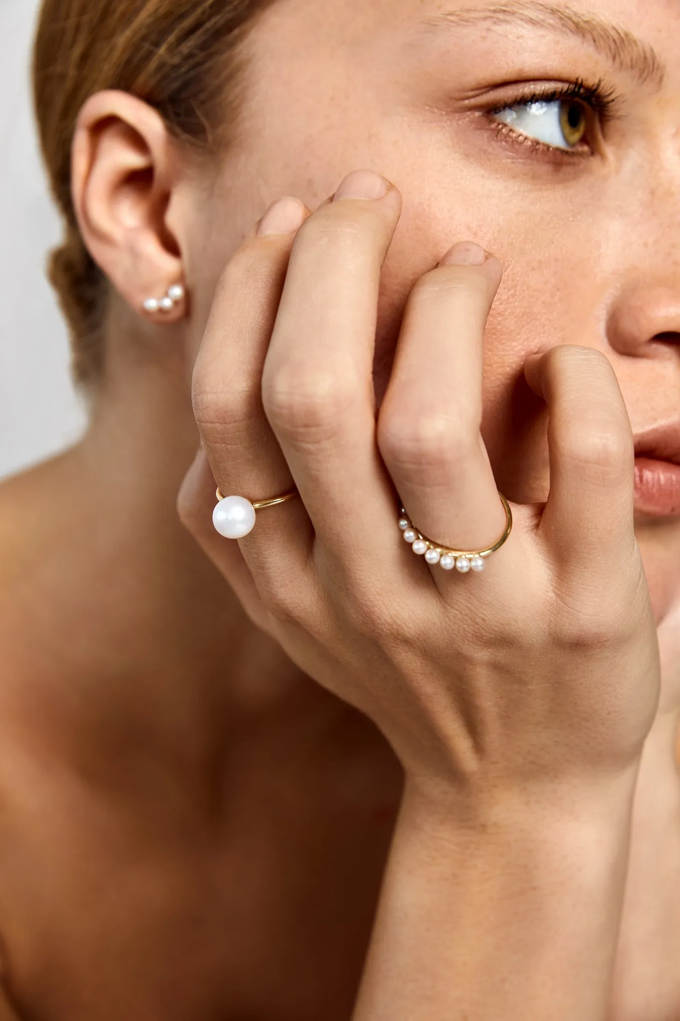 14kt Pearl Dot Ring - Image 3