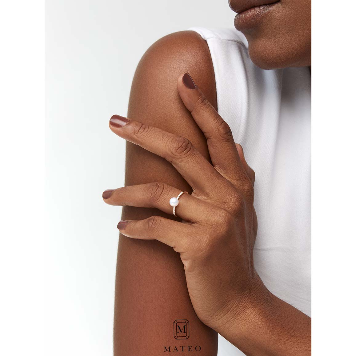 14kt Pearl Sphere Ring - Image 2