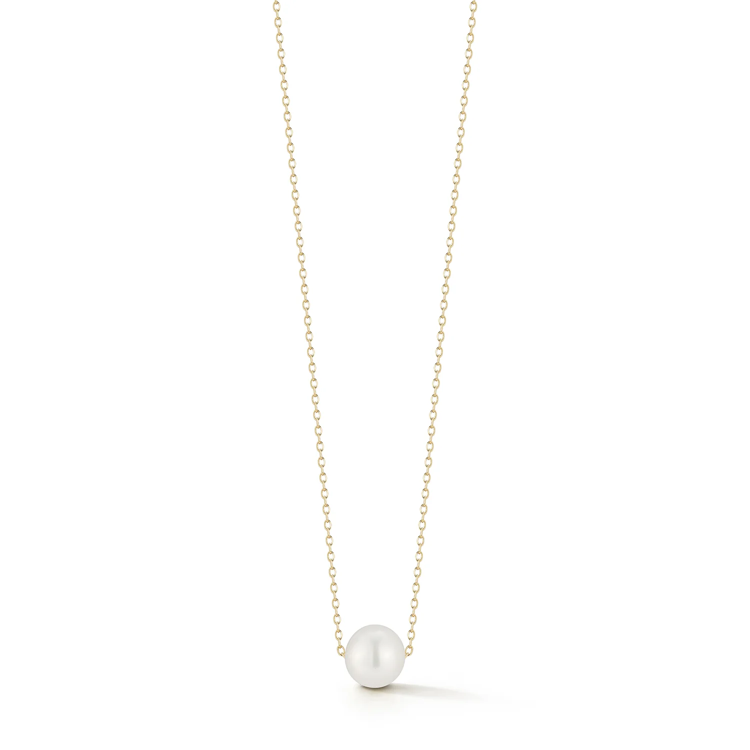 14kt Suspended Pearl Necklace