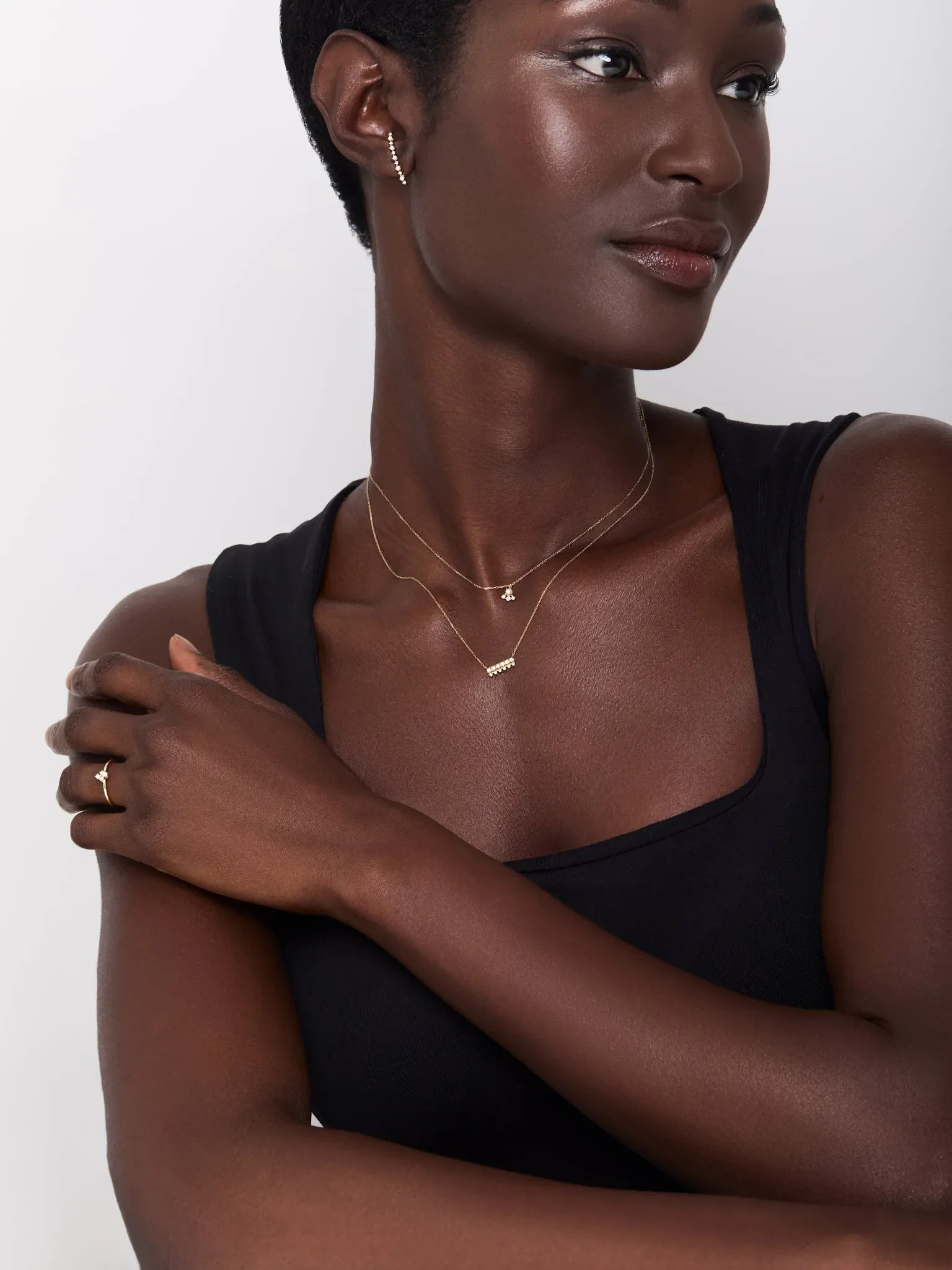 14kt The Little Things Pearl and Diamond Crawlers - Image 3