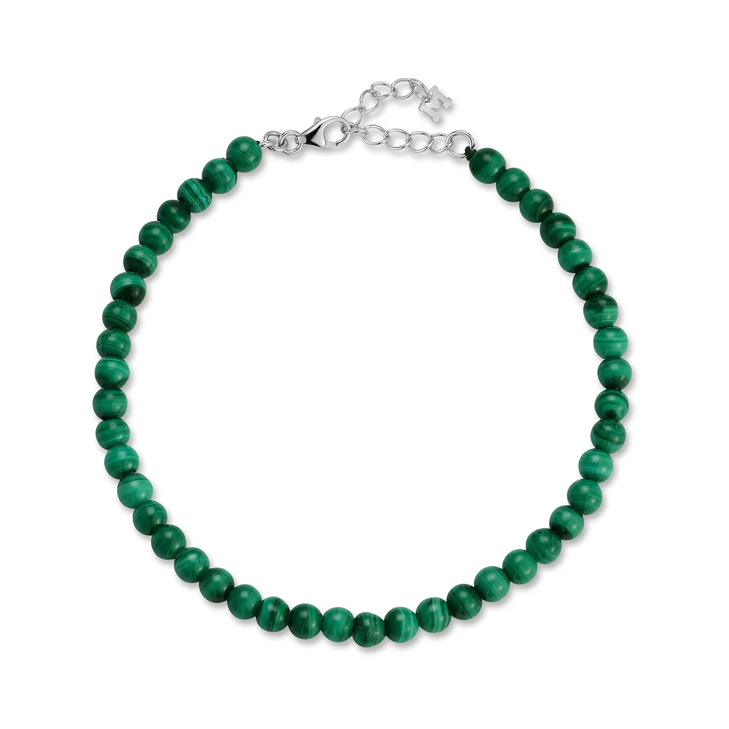 4mm Malachite Beaded Bracelet