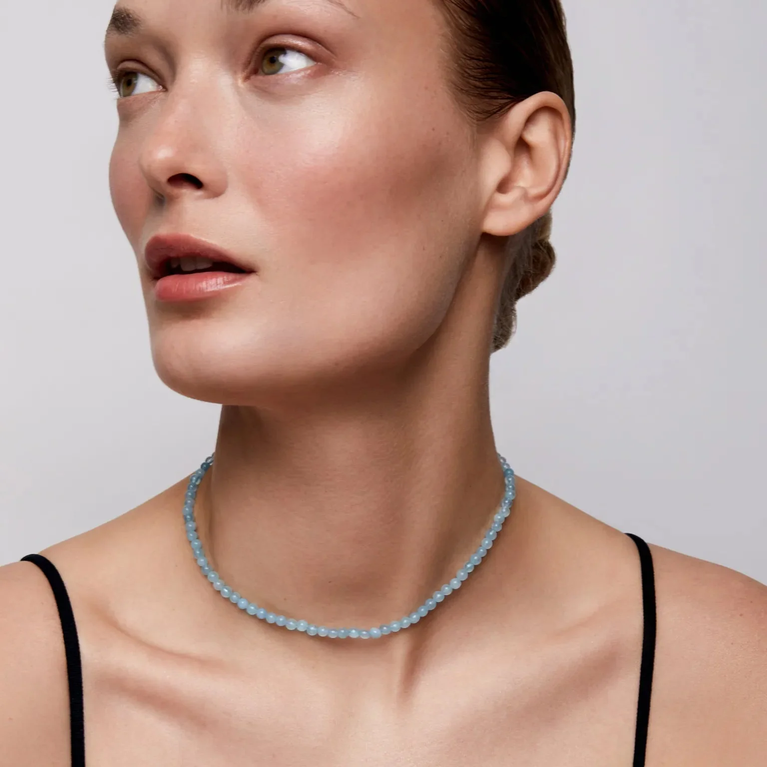 Aquamarine Beaded Choker - Image 4