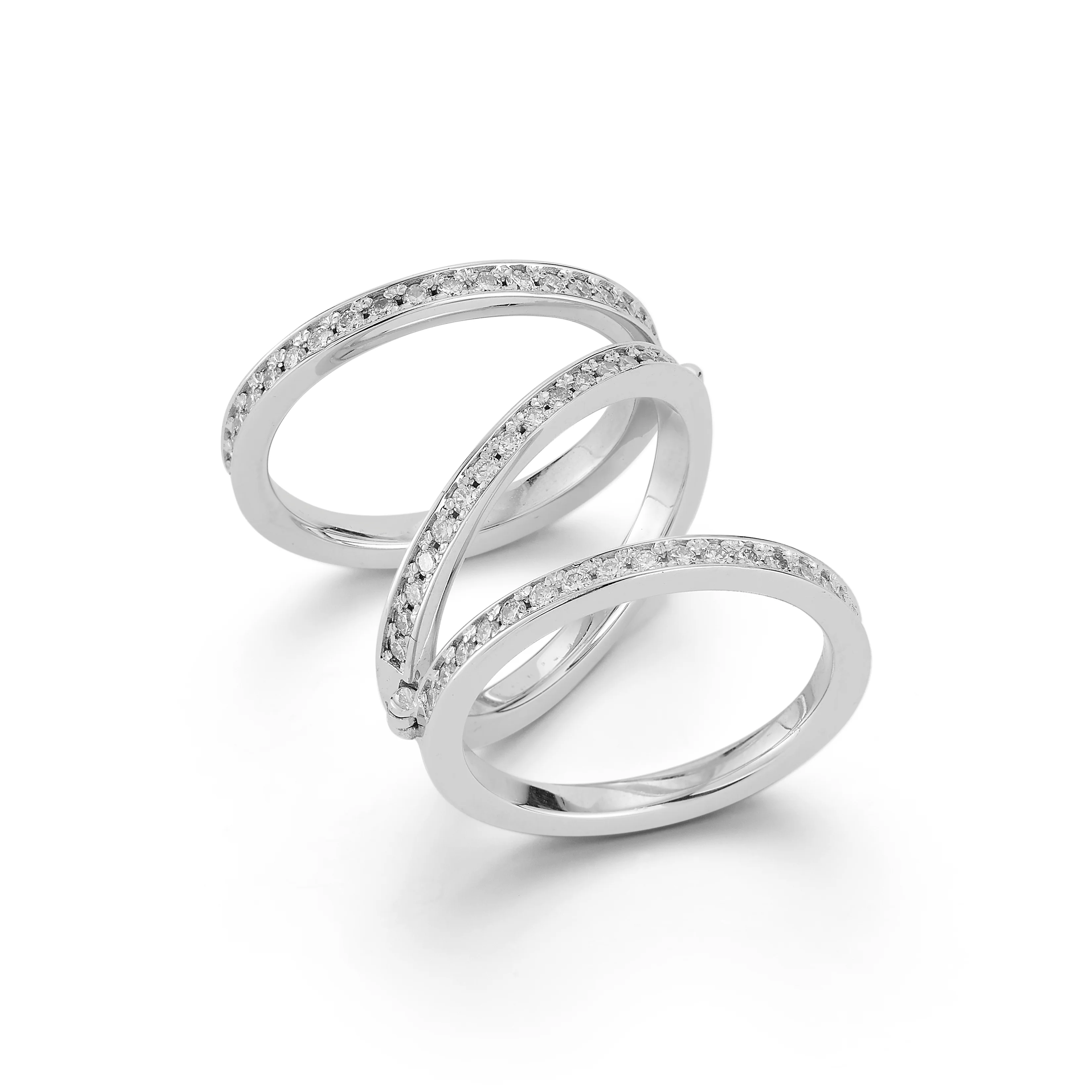 Diamond Accordion Ring - Image 3