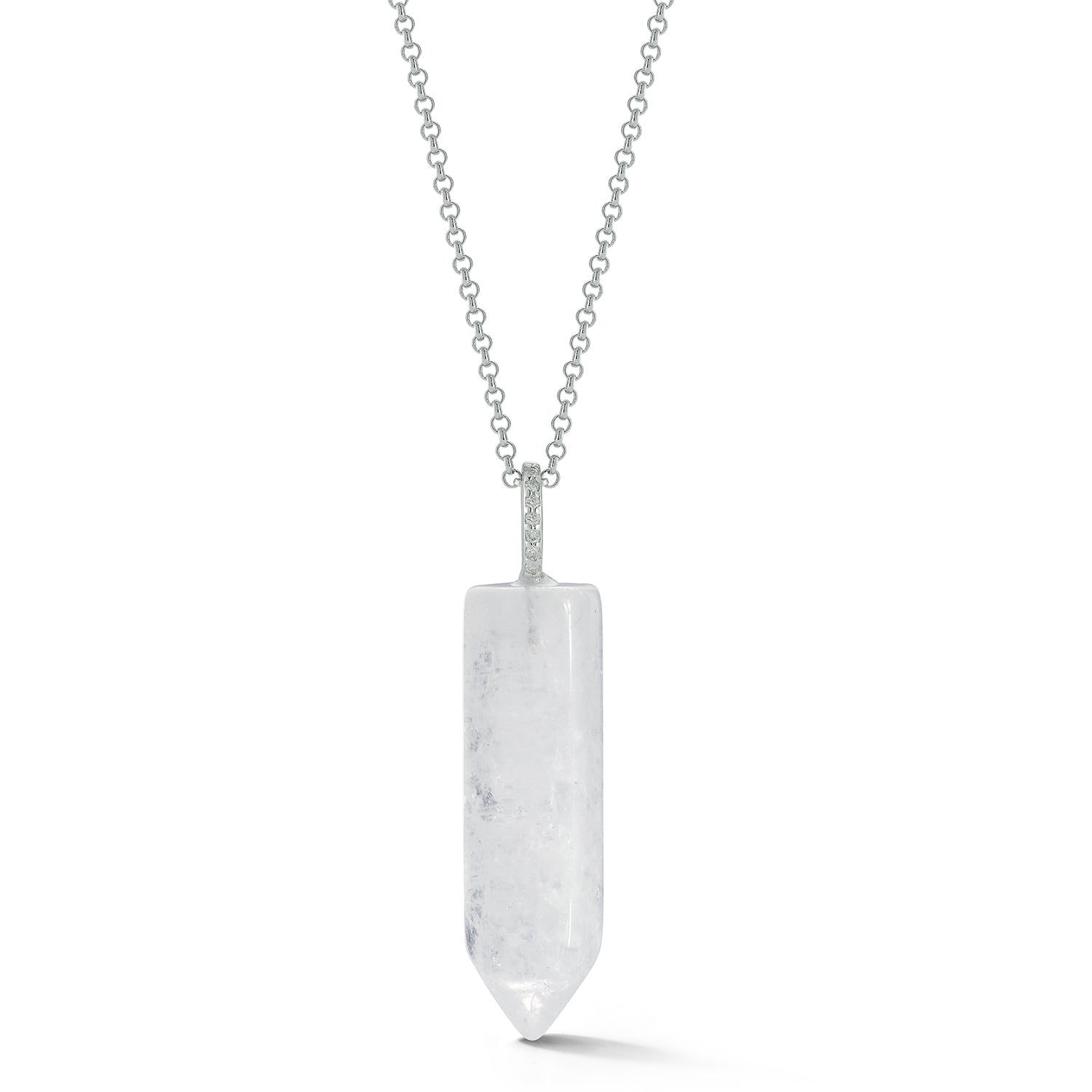 Diamond Healing Crystal Necklace