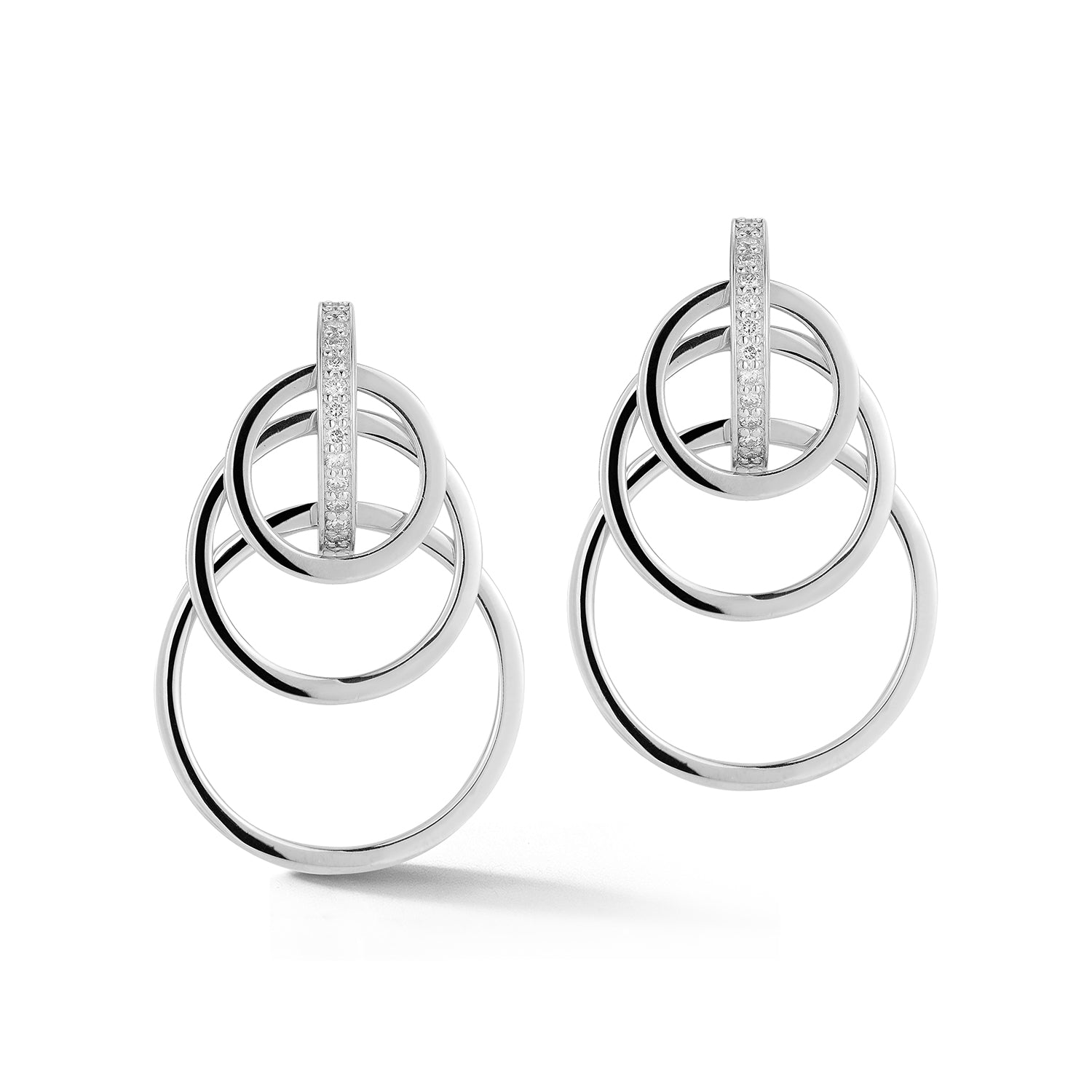 Diamond Orbit Earrings - Adjustable - Image 5