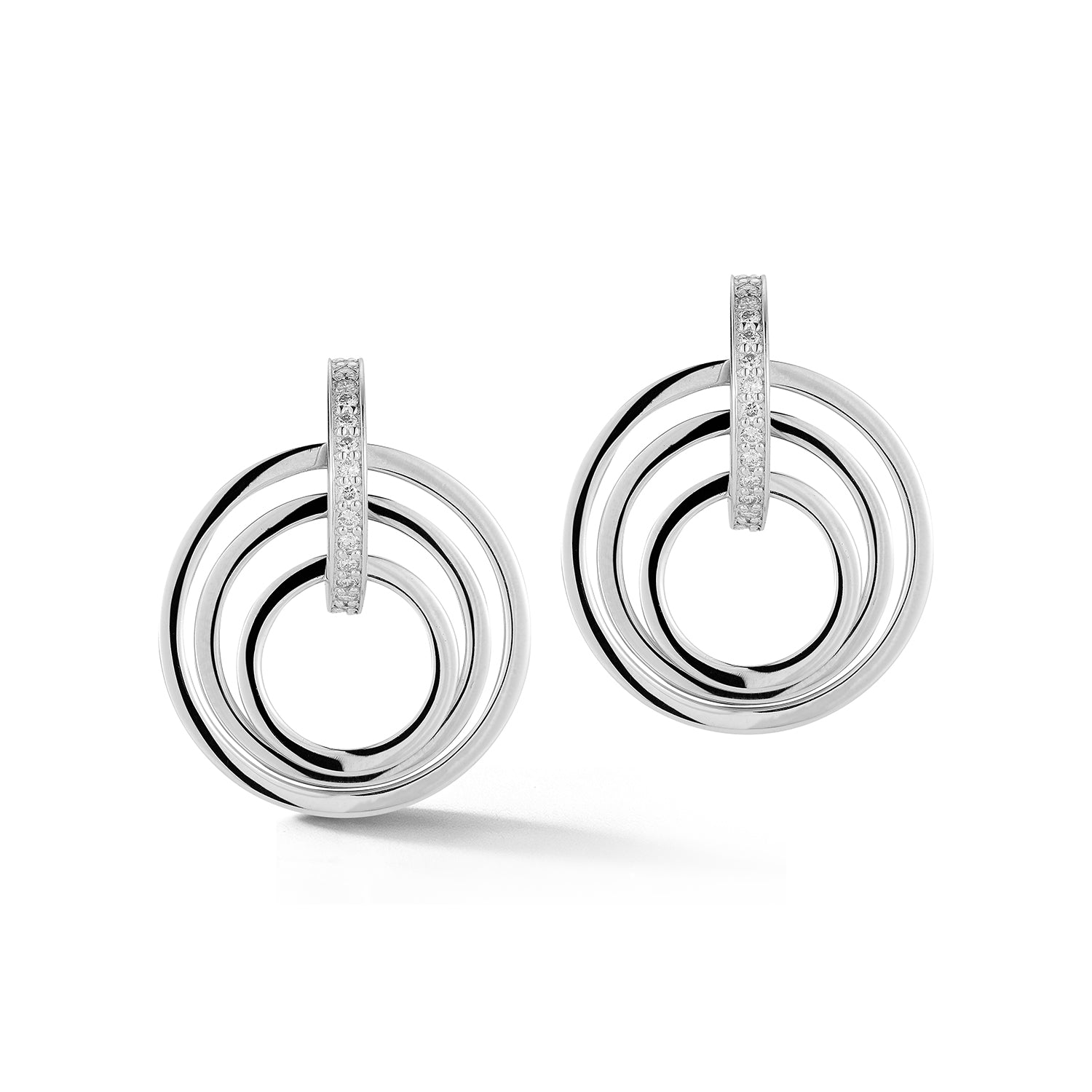Diamond Orbit Earrings - Adjustable - Image 6