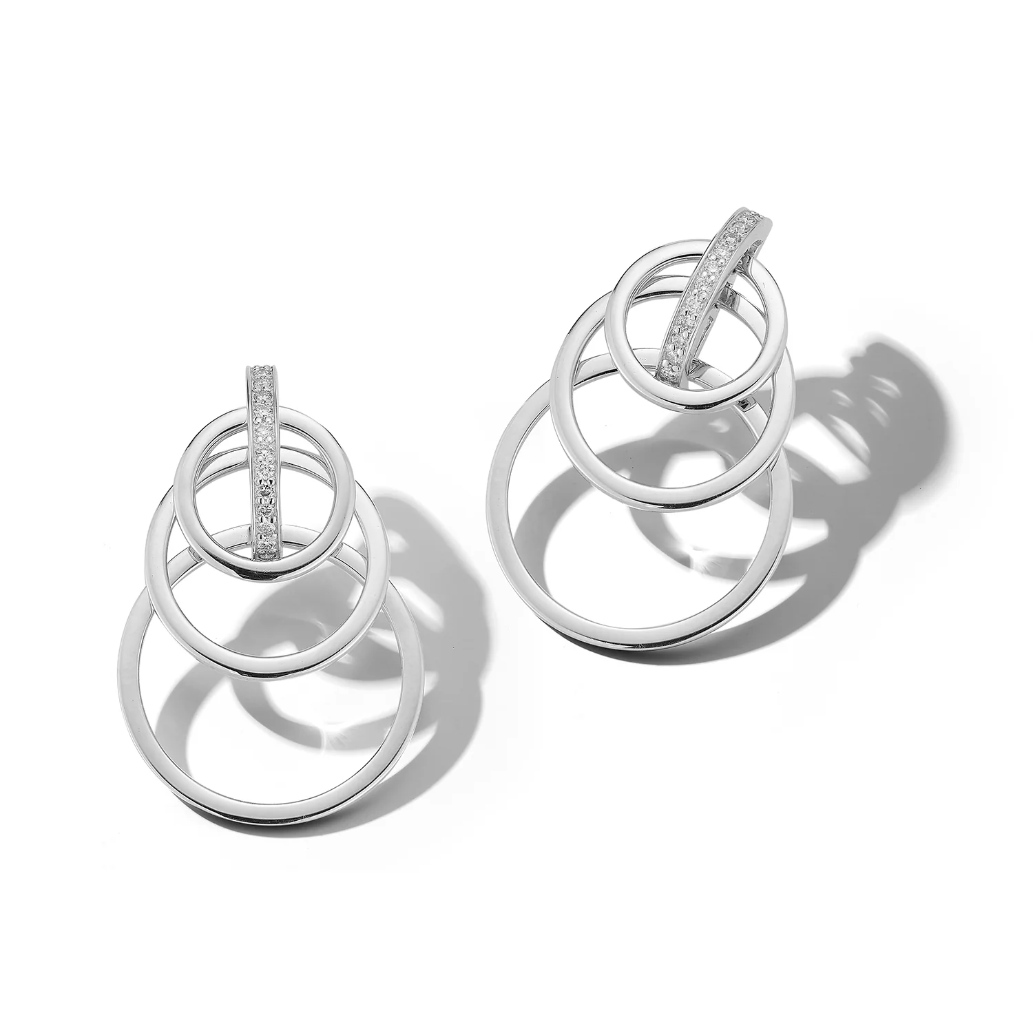 Diamond Orbit Earrings - Adjustable - Image 7