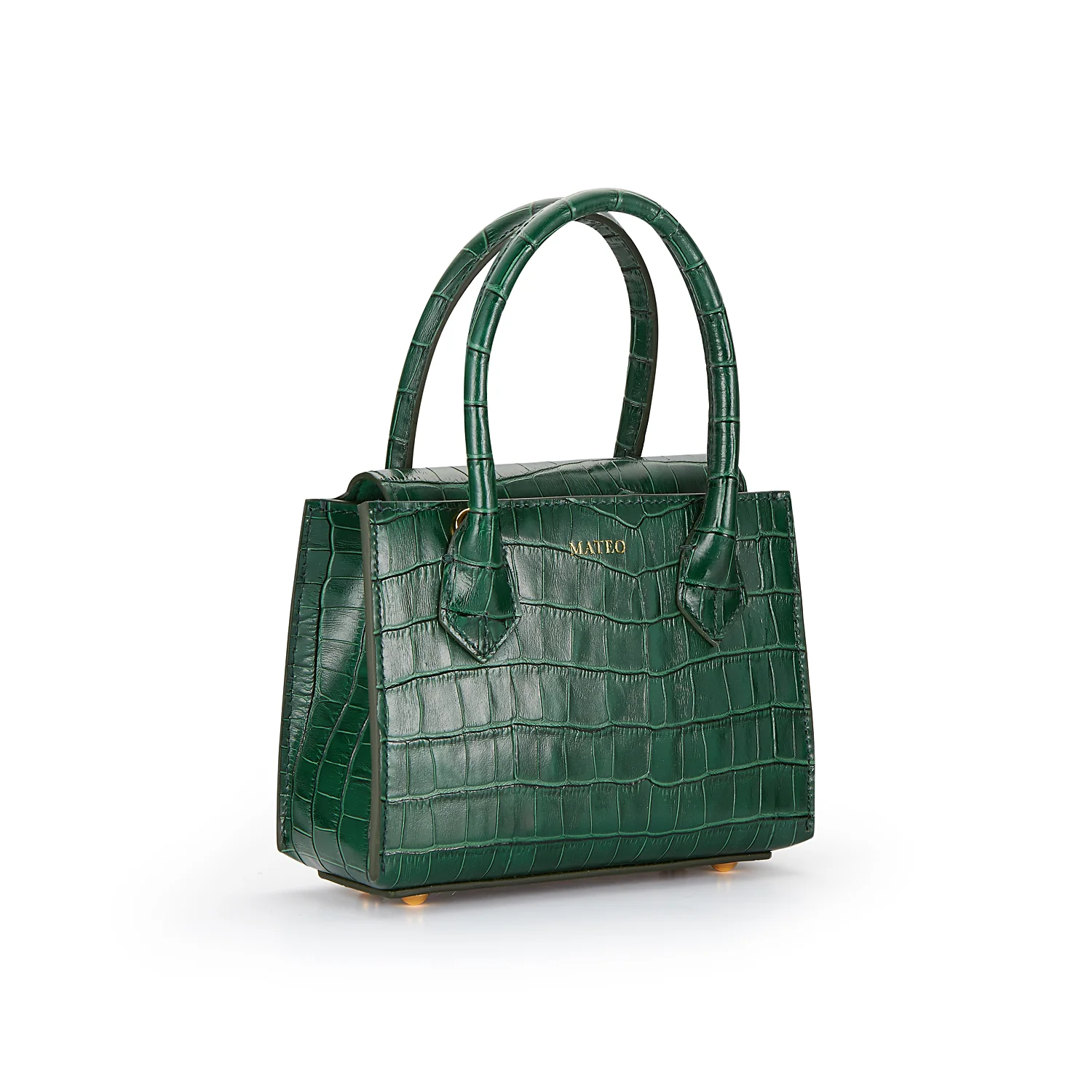 Emerald Croc Diana Bag - Image 4
