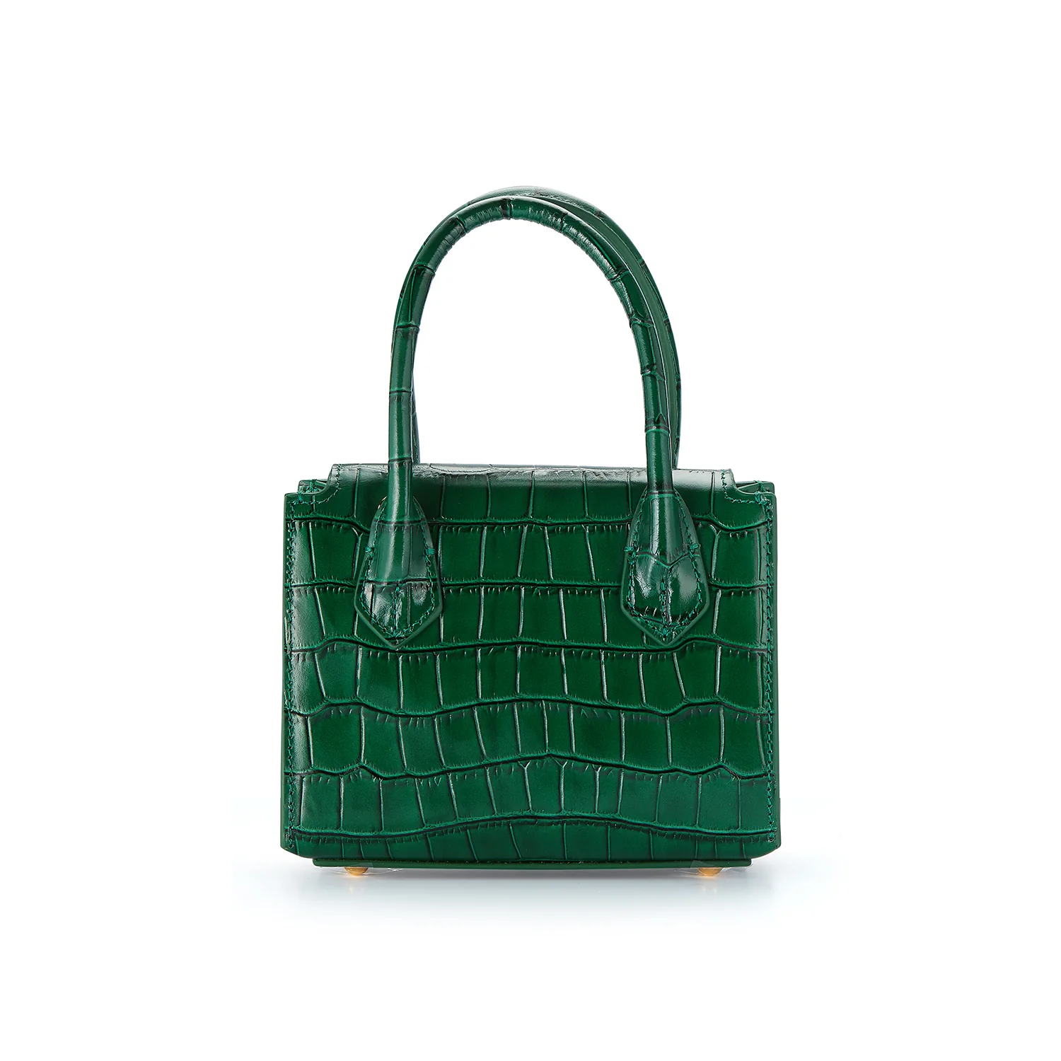 Emerald Croc Diana Bag - Image 9