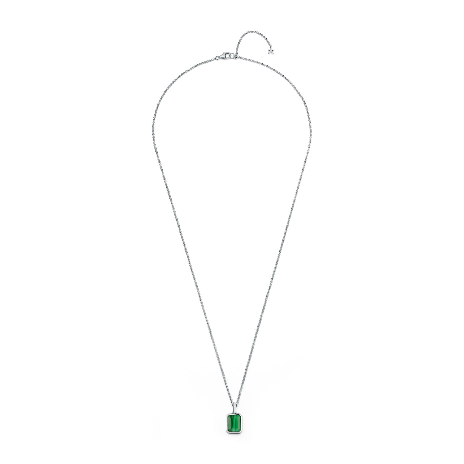 Emerald Cut Malachite Necklace - Image 5