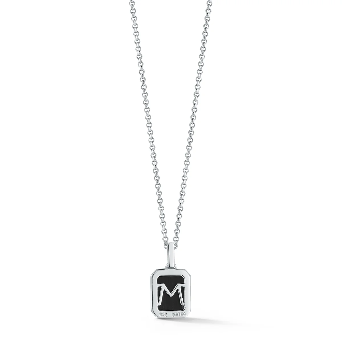 Emerald Cut Onyx Necklace - Image 5