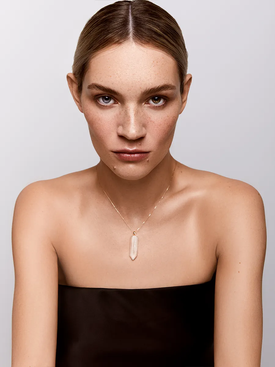 14kt Healing Crystal Necklace - Image 2