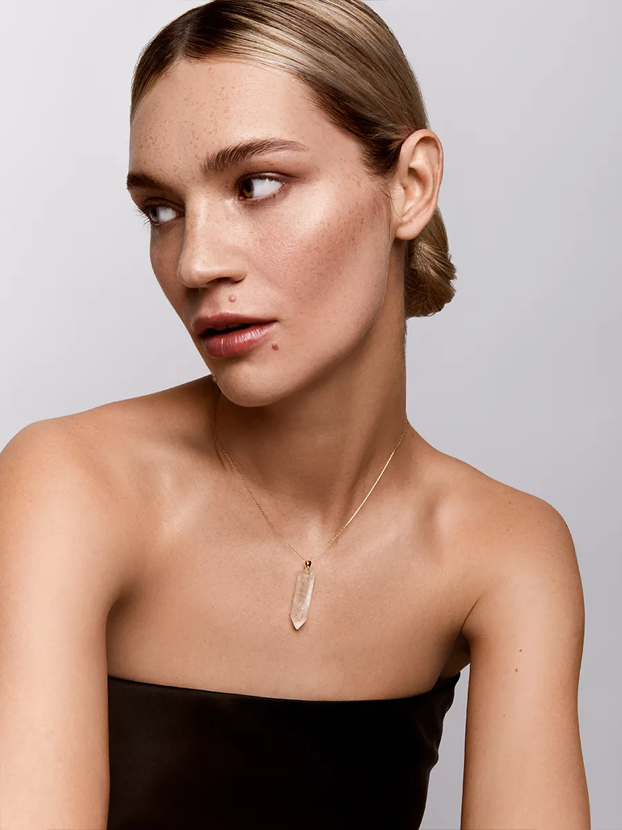 14kt Healing Crystal Necklace - Image 3