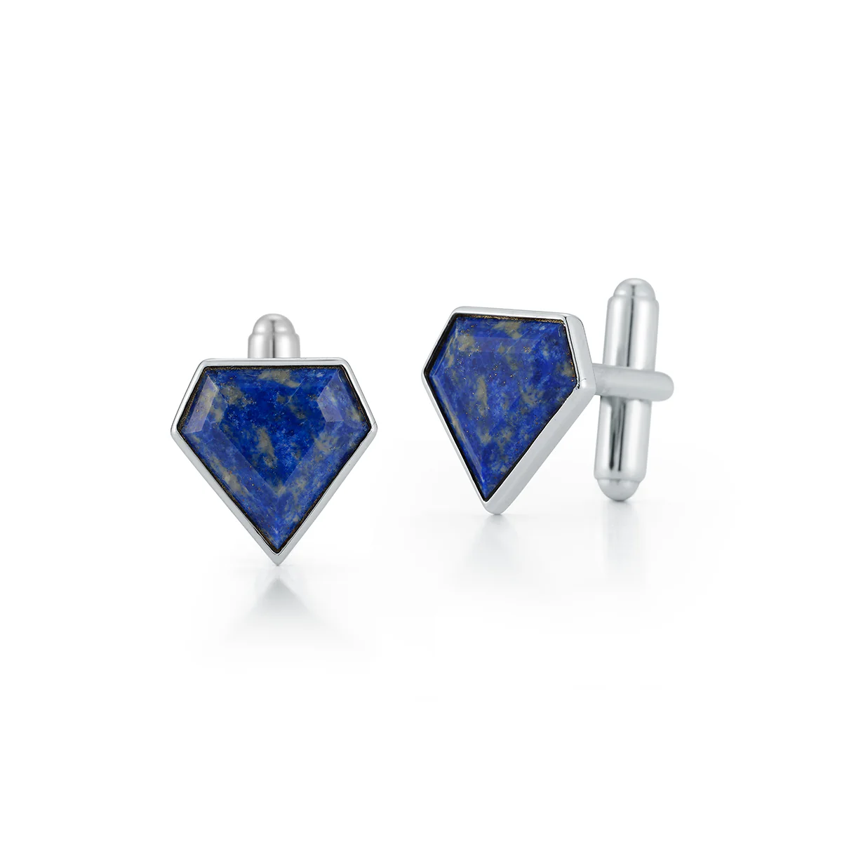 Lapis Pentagon Cufflinks