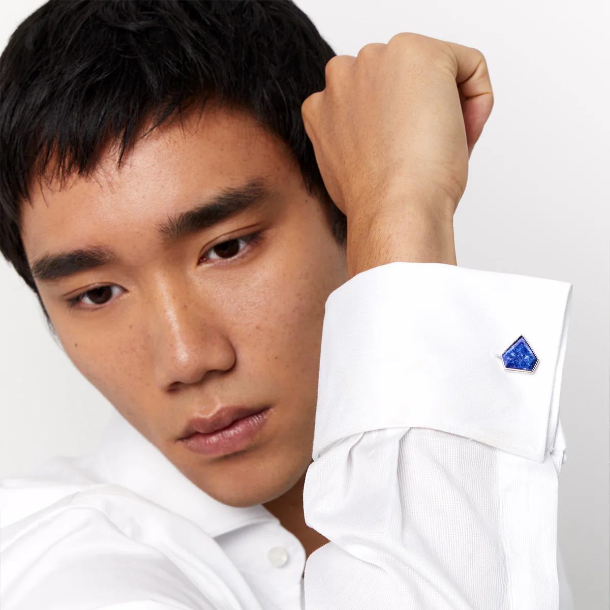 Lapis Pentagon Cufflinks - Image 5