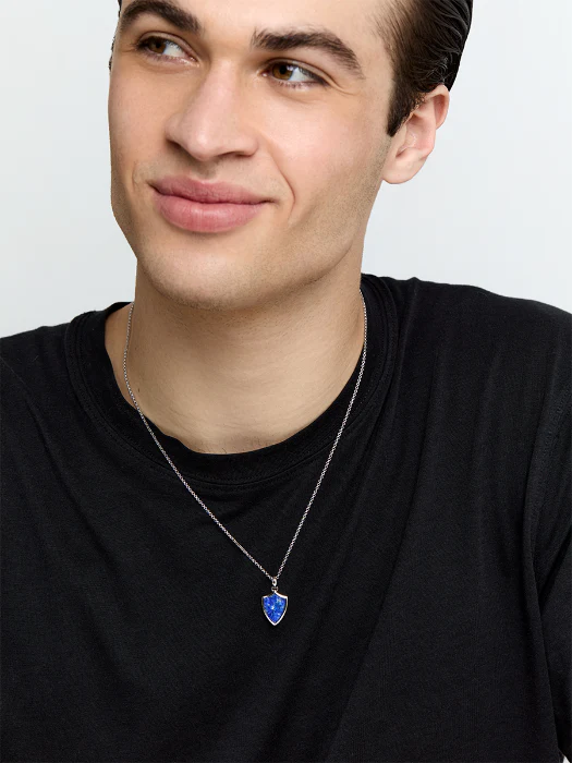 Lapis Shield Necklace - Image 2