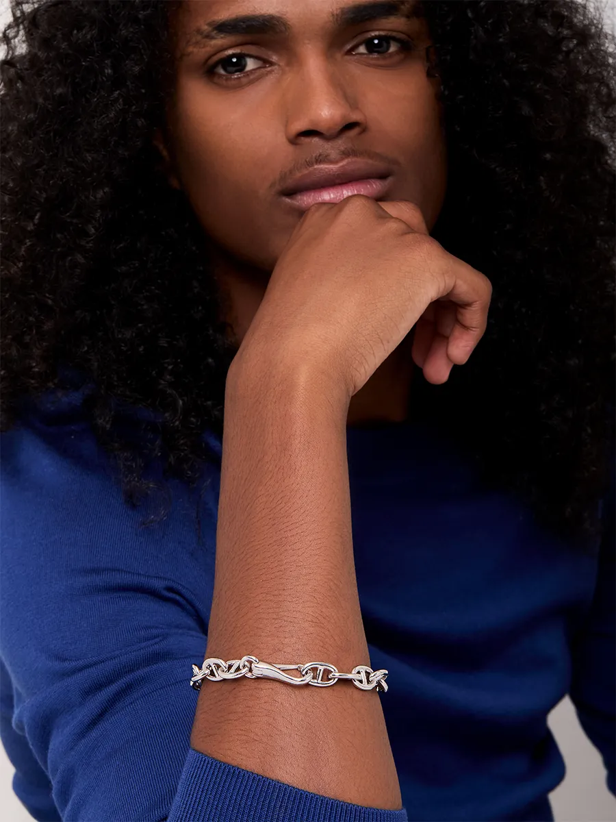 Large Anchor Link Chain Bracelet - Image 2