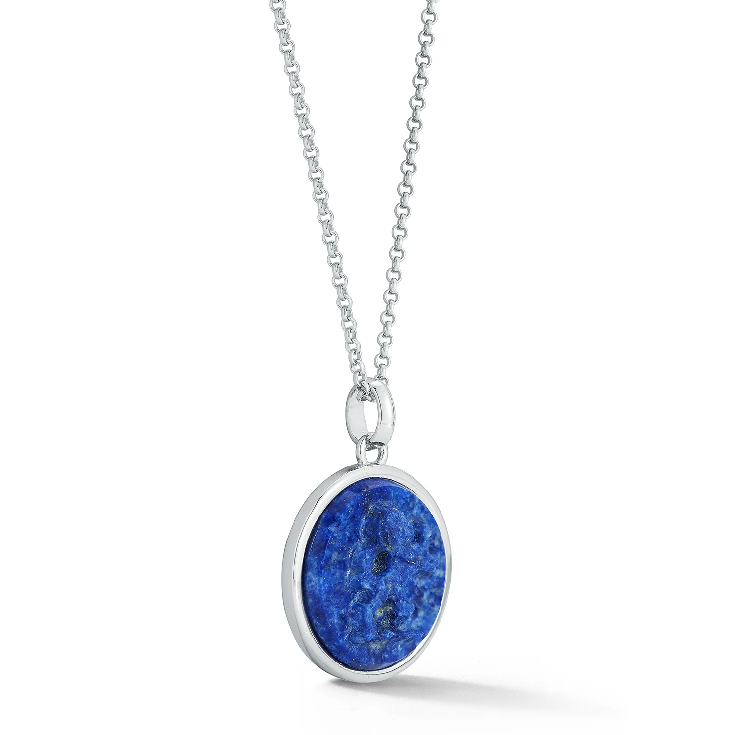 Lion Carved Lapis Necklace - Image 4