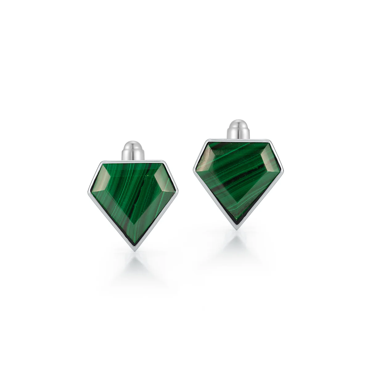 Malachite Pentagon Cufflinks - Image 5
