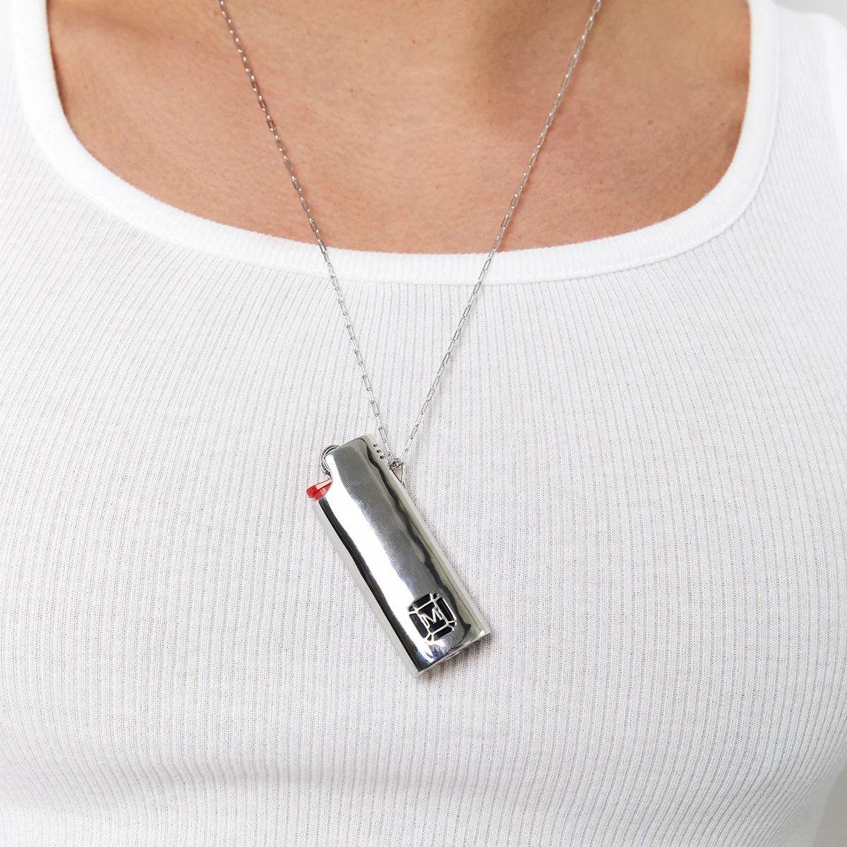 Silver Lighter Holder Necklace - Image 5
