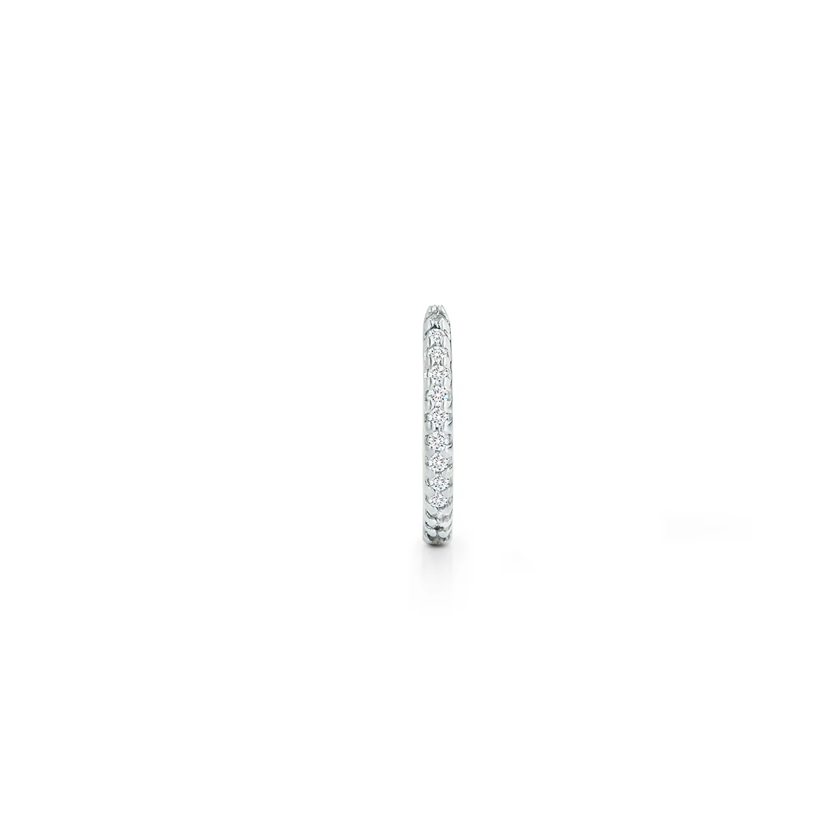 Single 12mm Diamond Huggie - Image 3