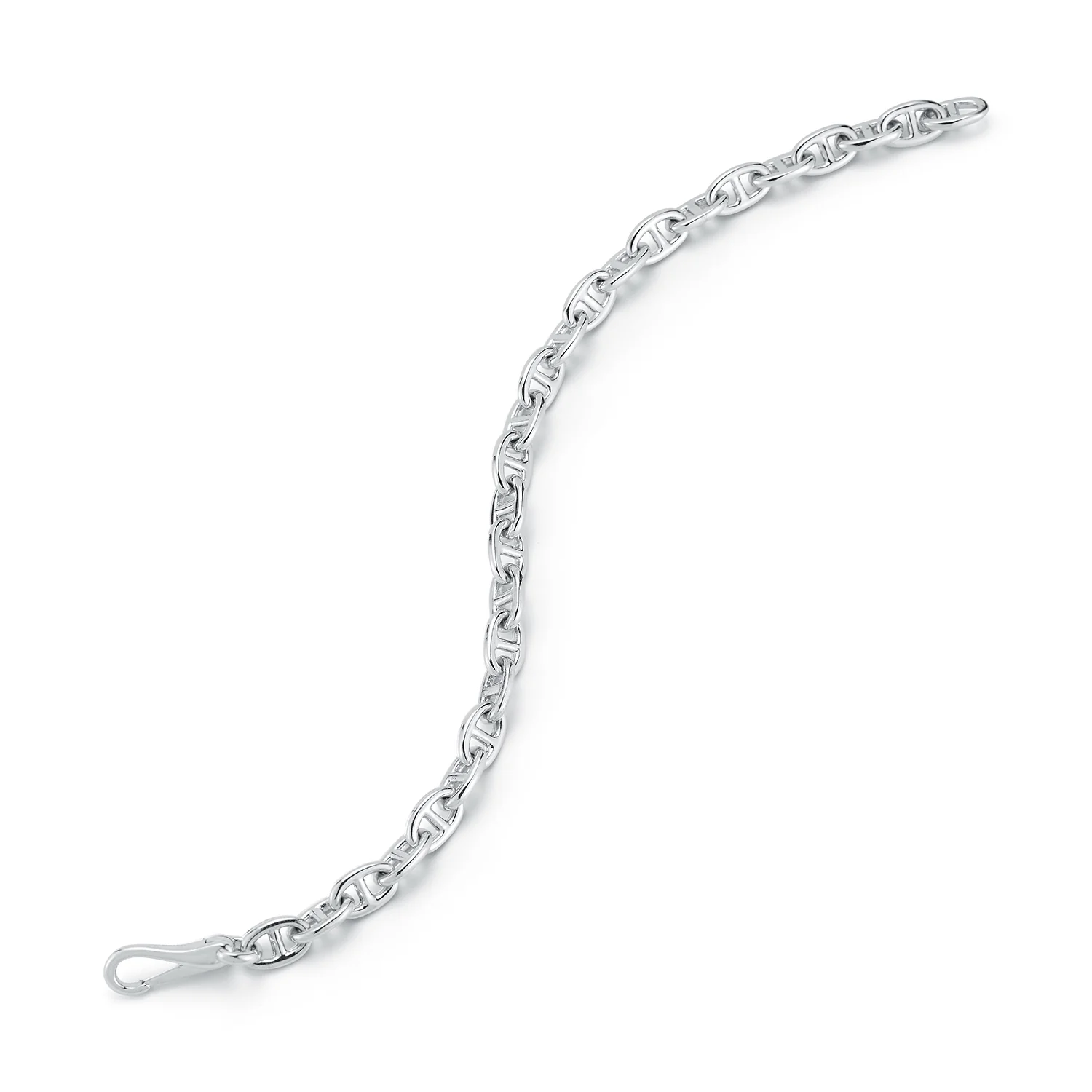 Small Anchor Link Chain Bracelet - Image 4