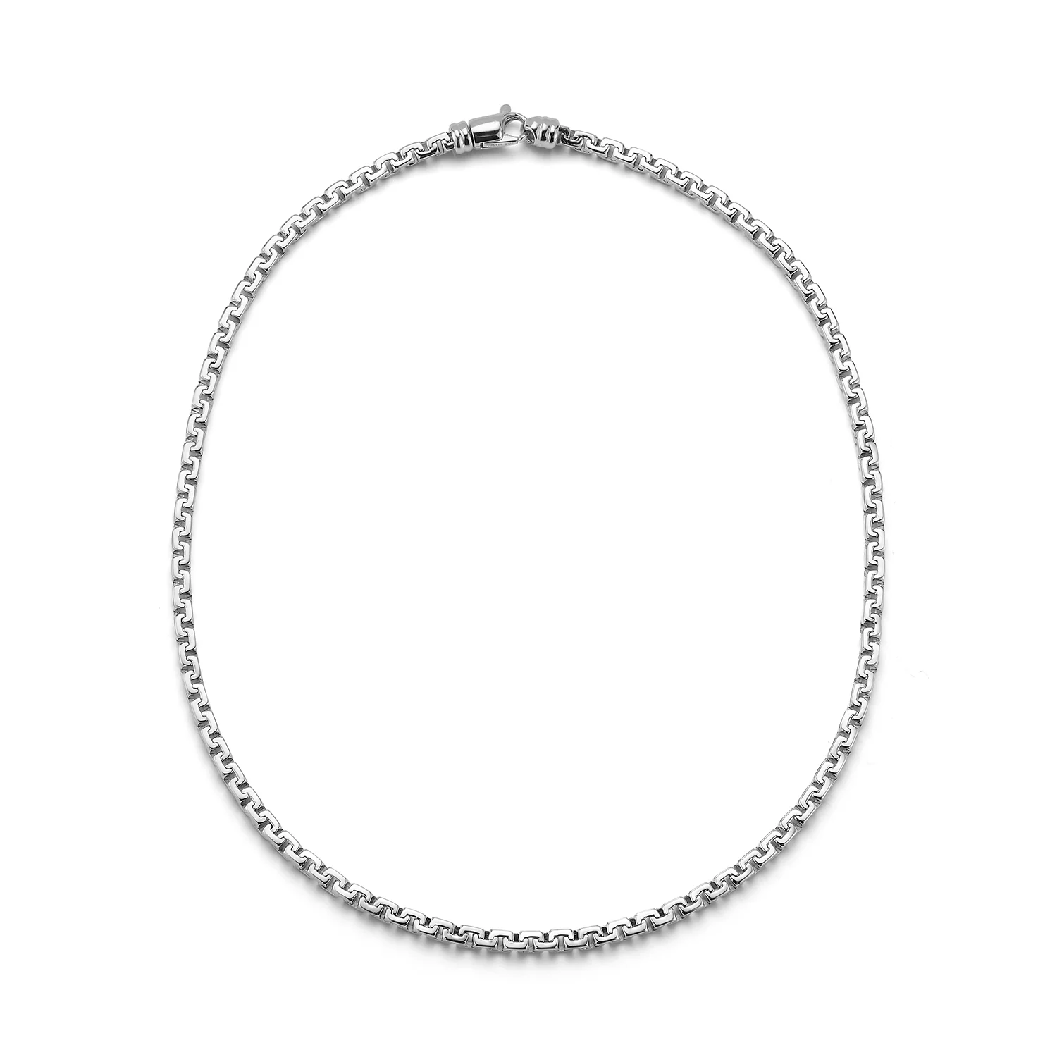 Square Link Chain Necklace - Image 4